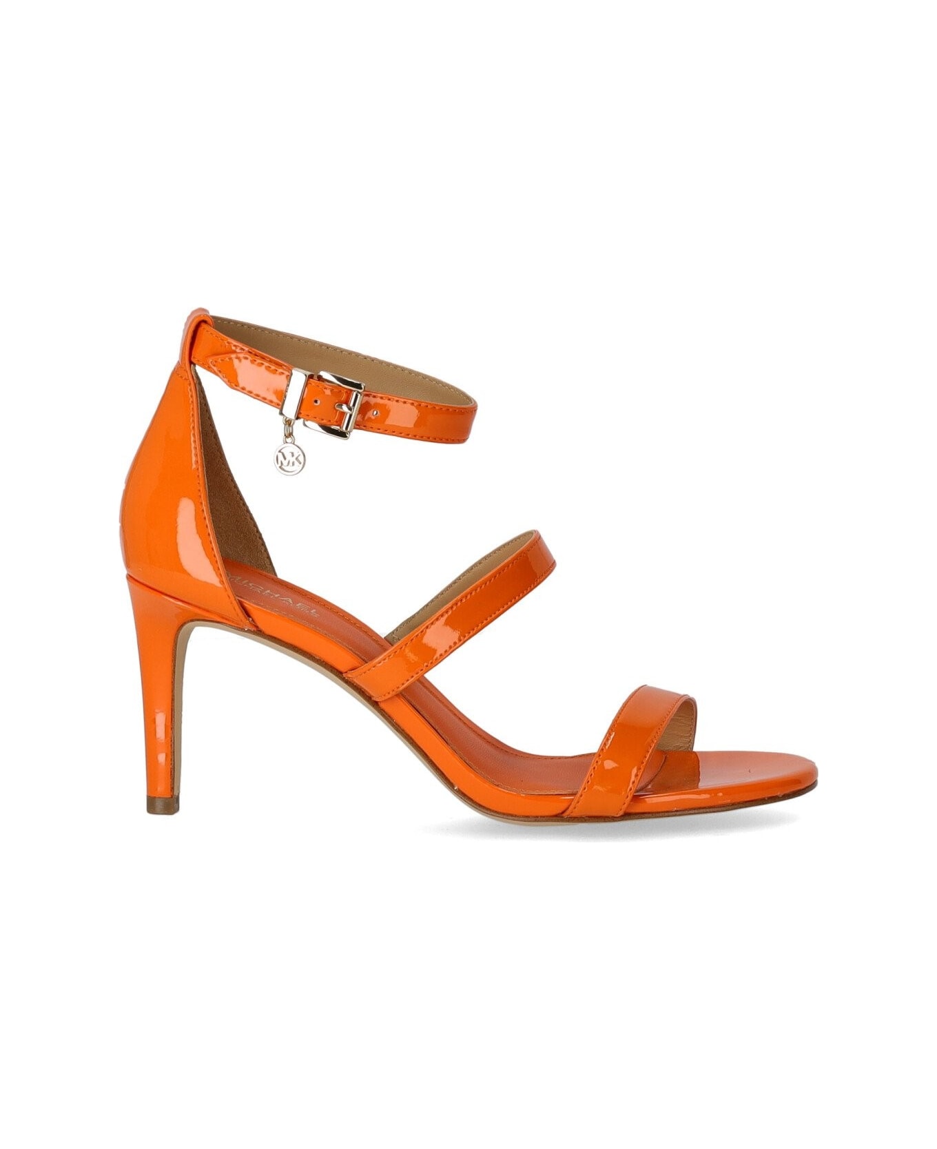 Michael Kors Collection Koda Apricot Heeled Sandal - Apricot