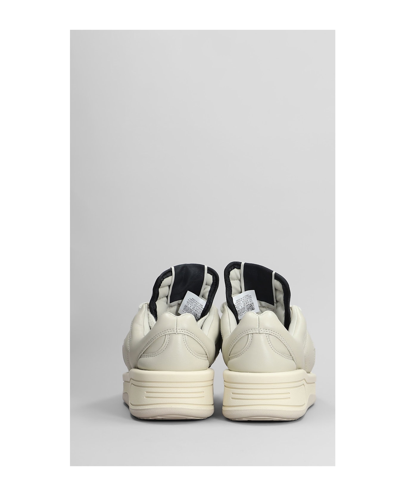 DRKSHDW Turbowpn Ox Sneakers In Grey Leather - grey