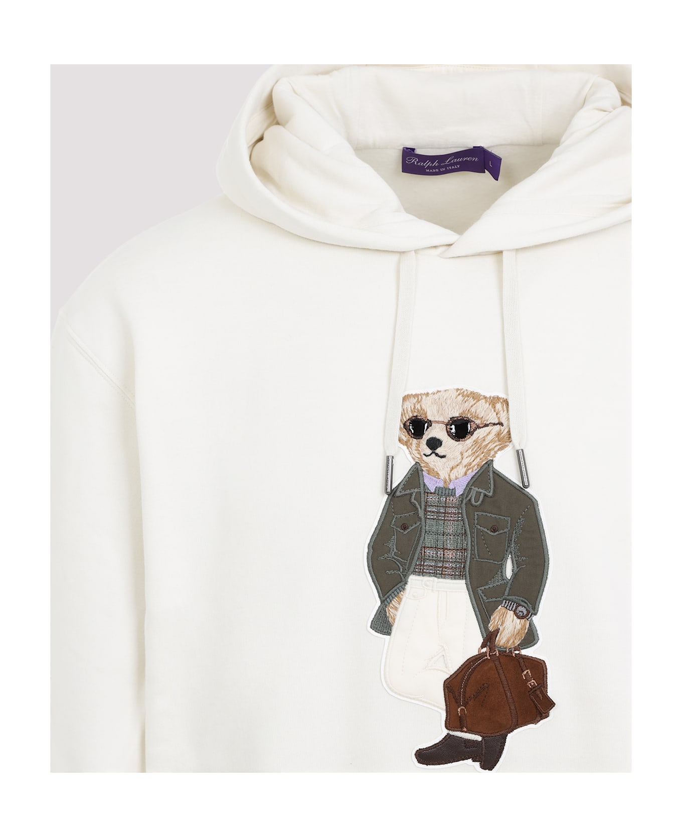 Ralph Lauren Bear Hoodie - Classic Cream