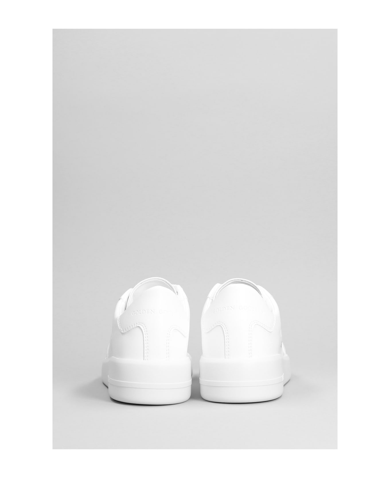 Golden Goose Pure Star Sneakers In White Leather - white