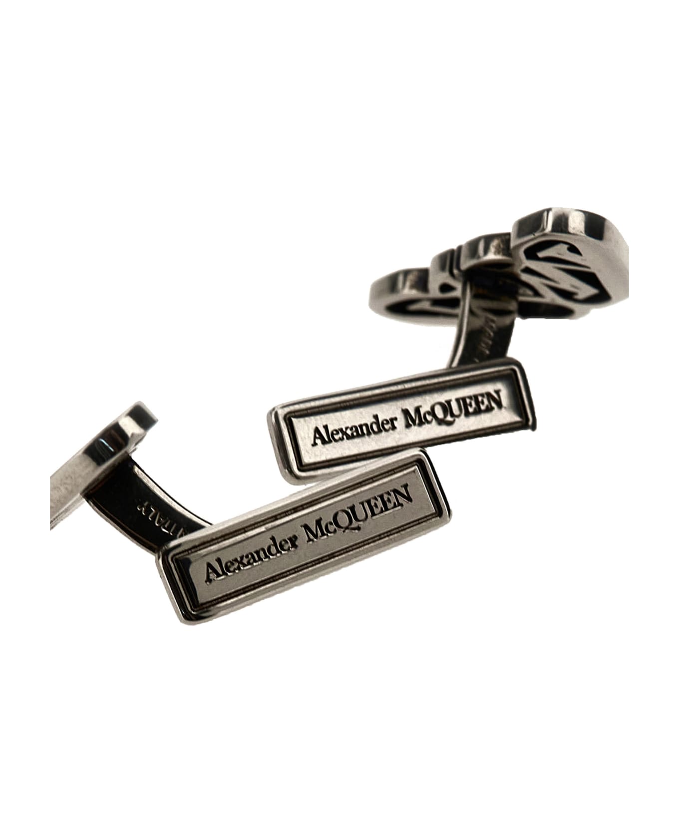 Alexander McQueen 'logo Seal' Cufflinks - Silver