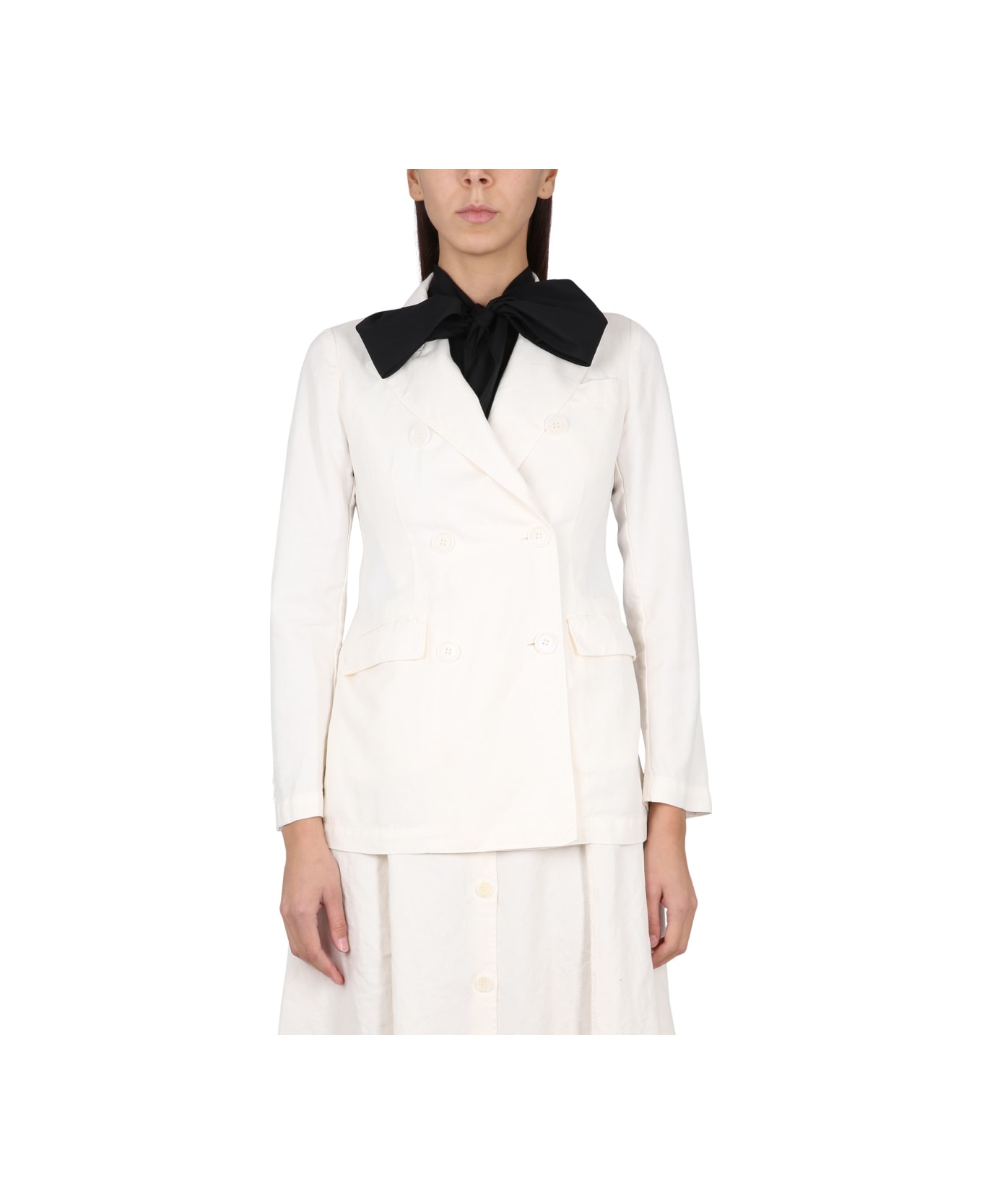 Aspesi Double-breasted Jacket - IVORY