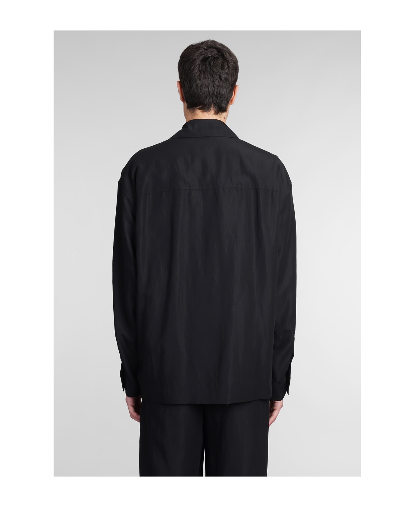 Attachment Casual Jacket In Black Nylon - black