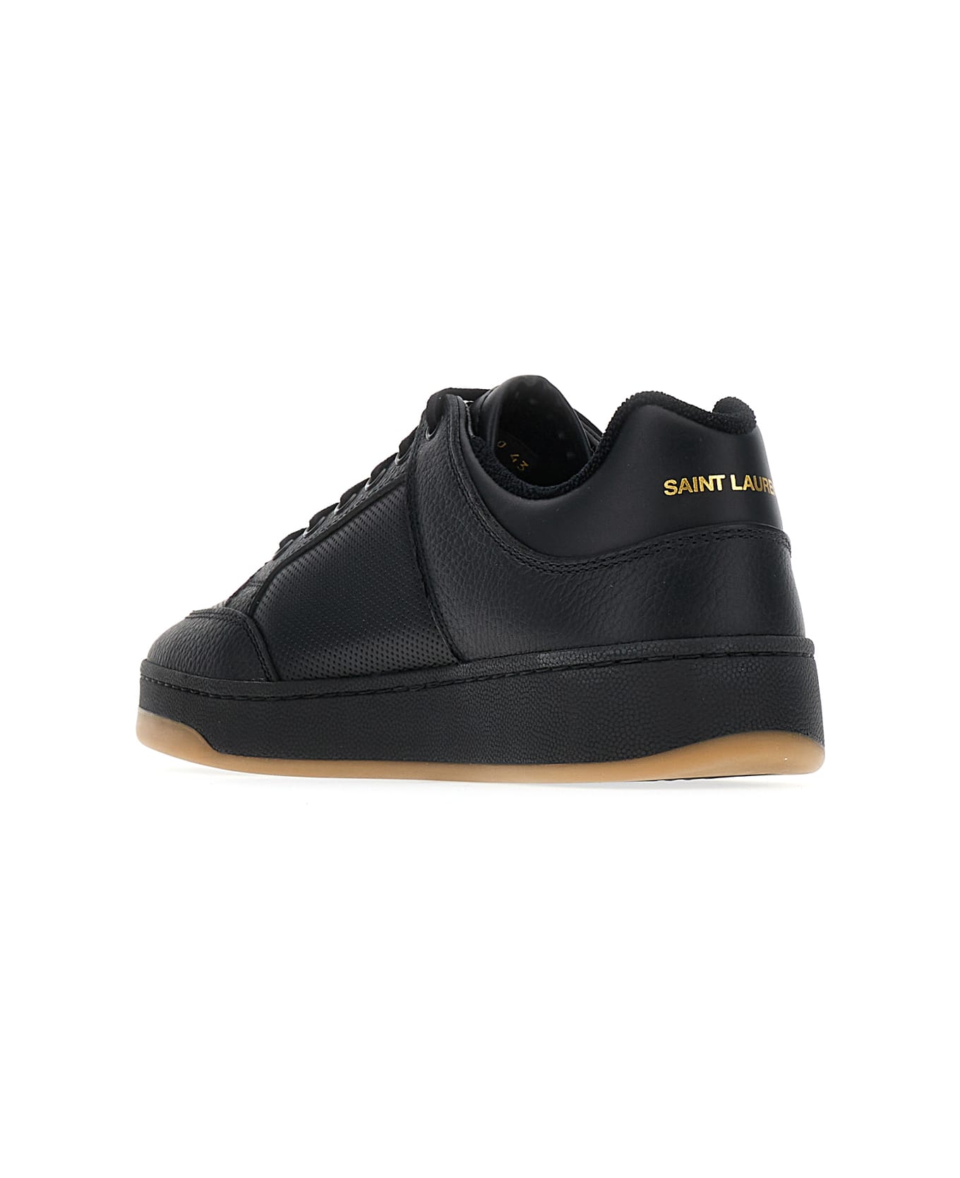 Saint Laurent Black Leather Court Sl/61 Sneakers - 1613