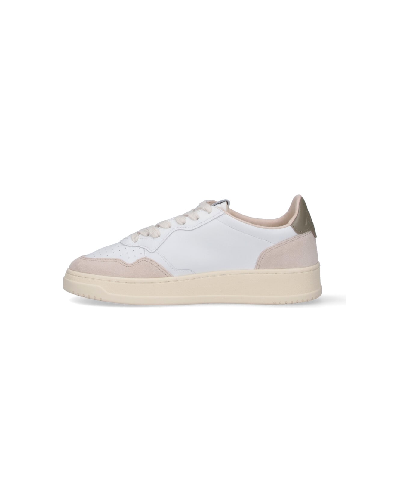 Autry 'medalist' Low-top Sneakers - Bianco