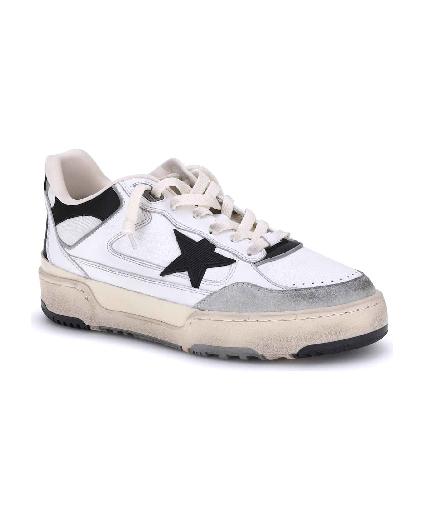 Golden Goose Forty2 Sneakers - White/black/beige
