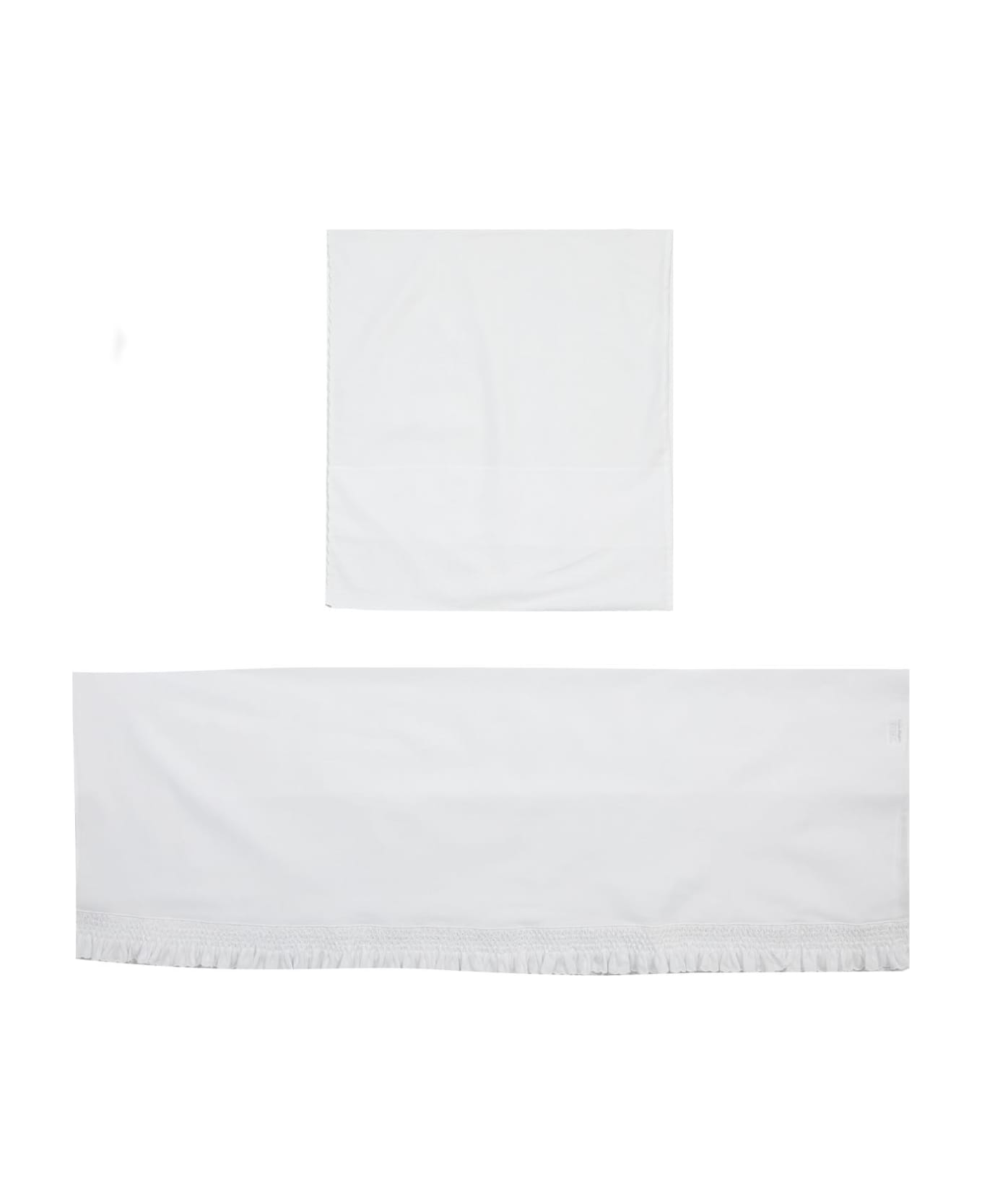 Piccola Giuggiola Cotton Sheets - White