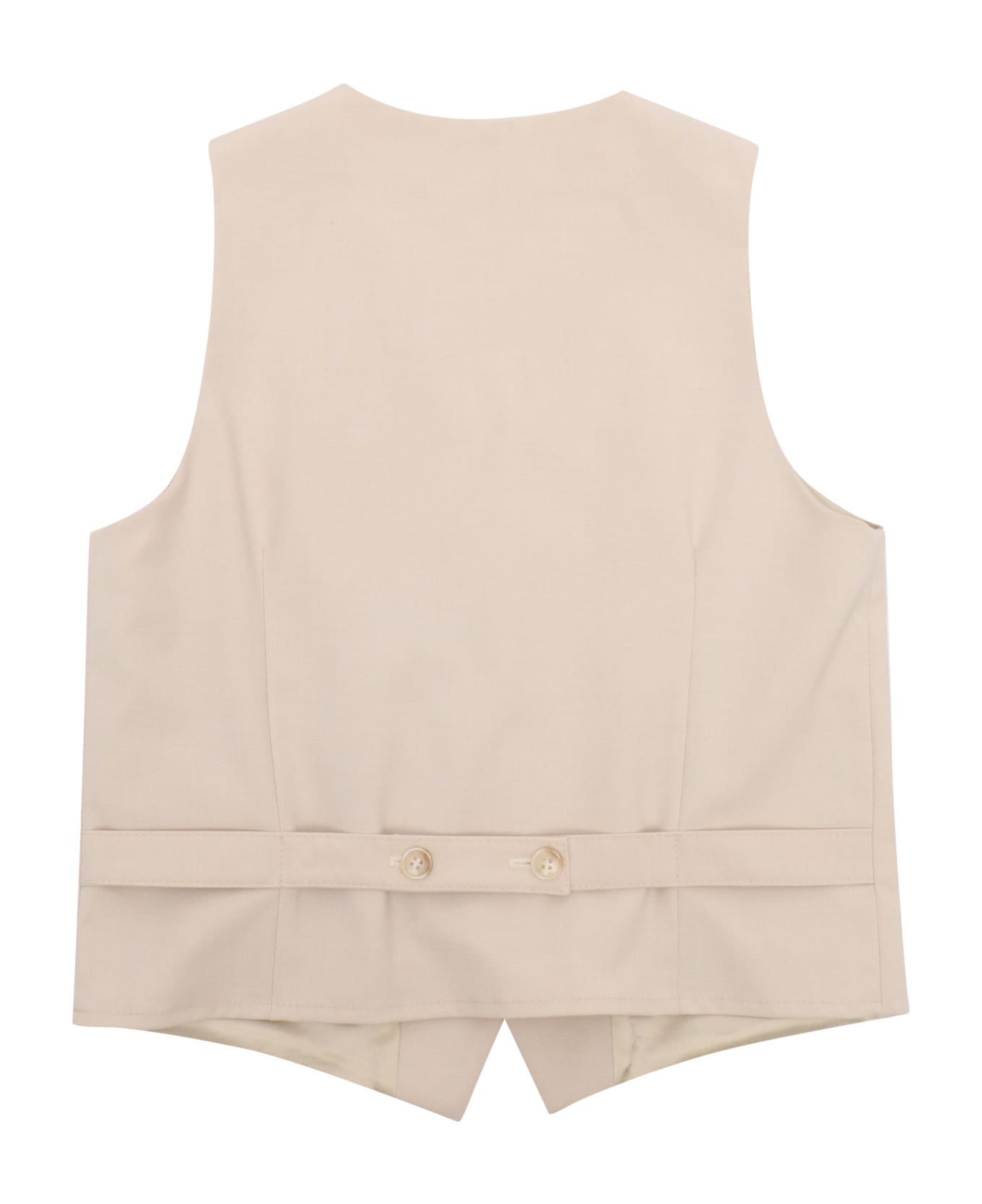 Paolo Pecora Beige Waistcoat - BEIGE
