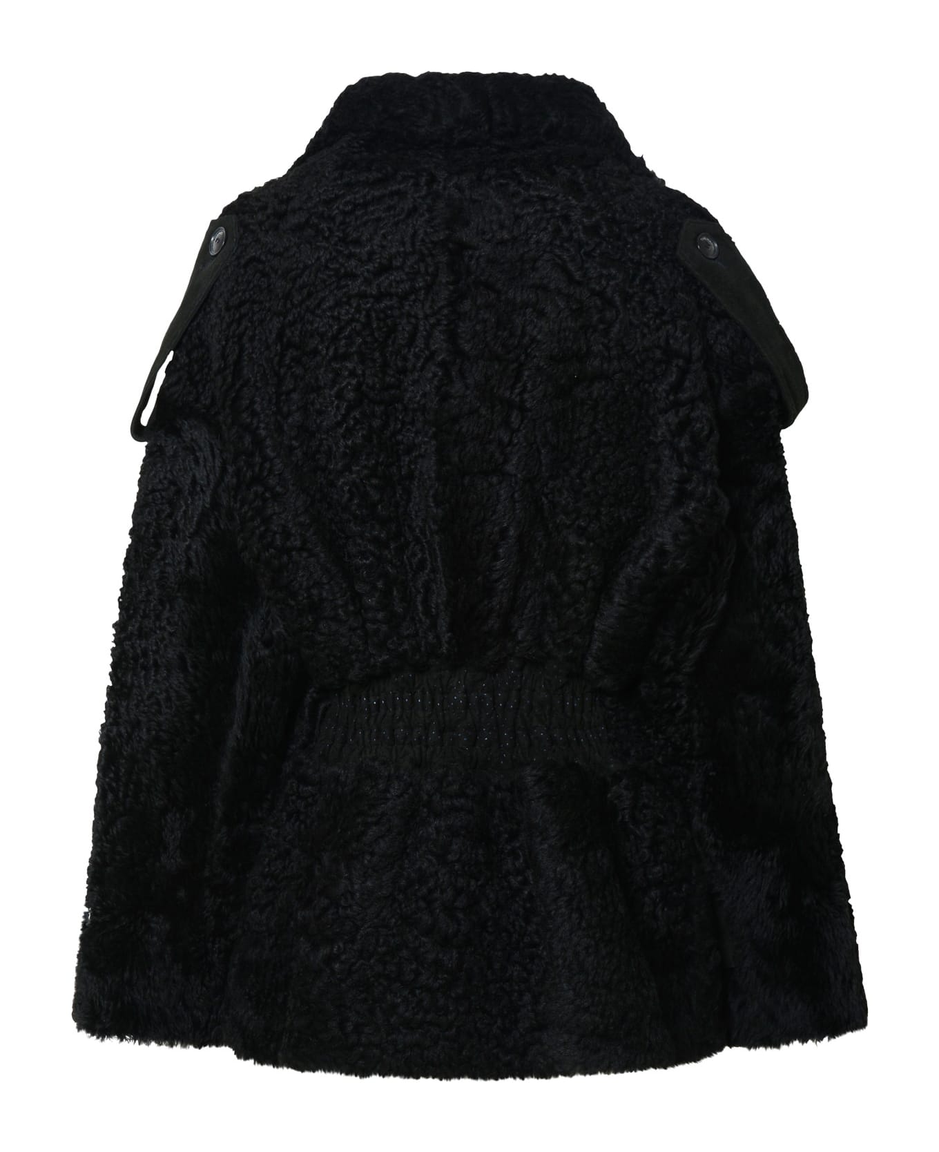 The Mannei 'jordan' Black Sheepskin Coat - Black