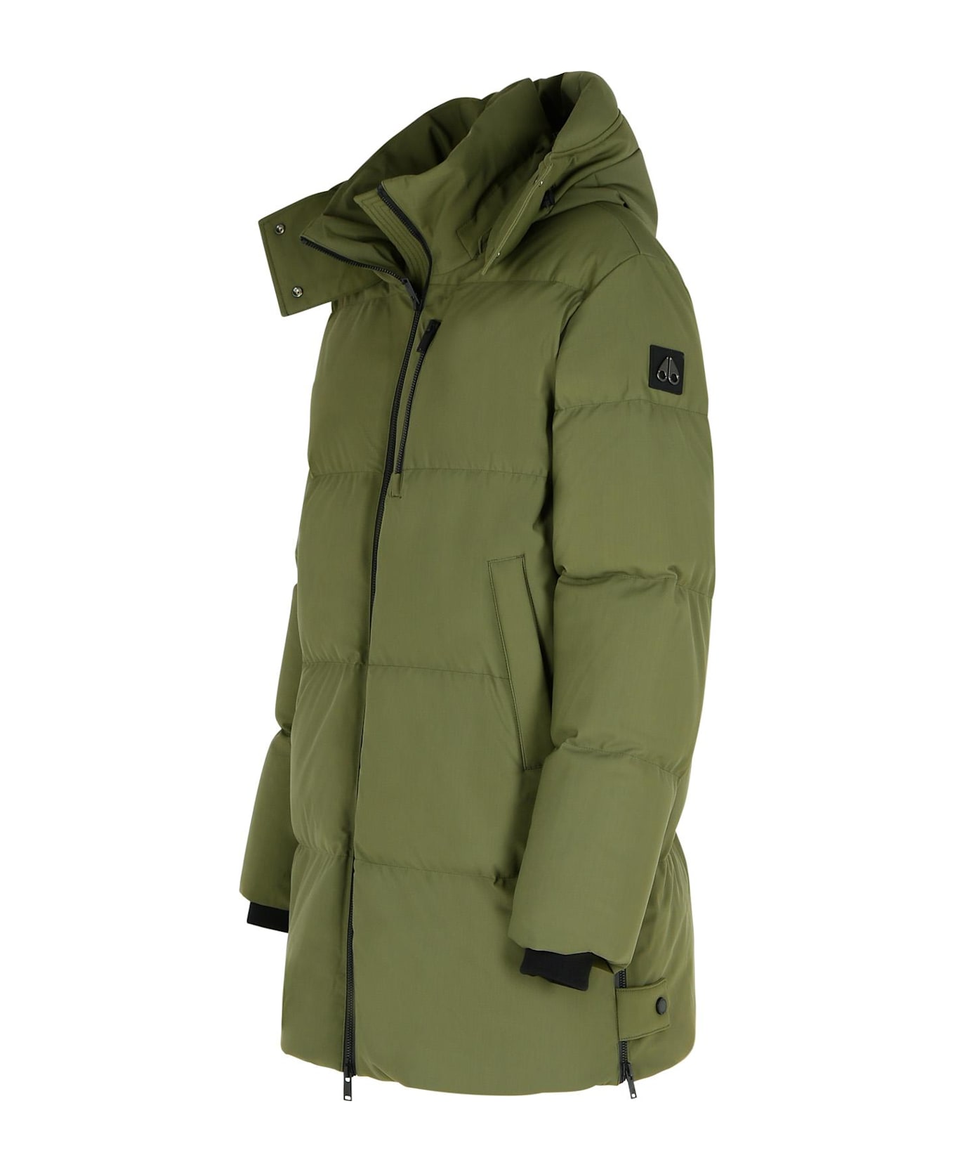 Moose Knuckles 'chelia 3q' Green Nylon Blend Parka - Green