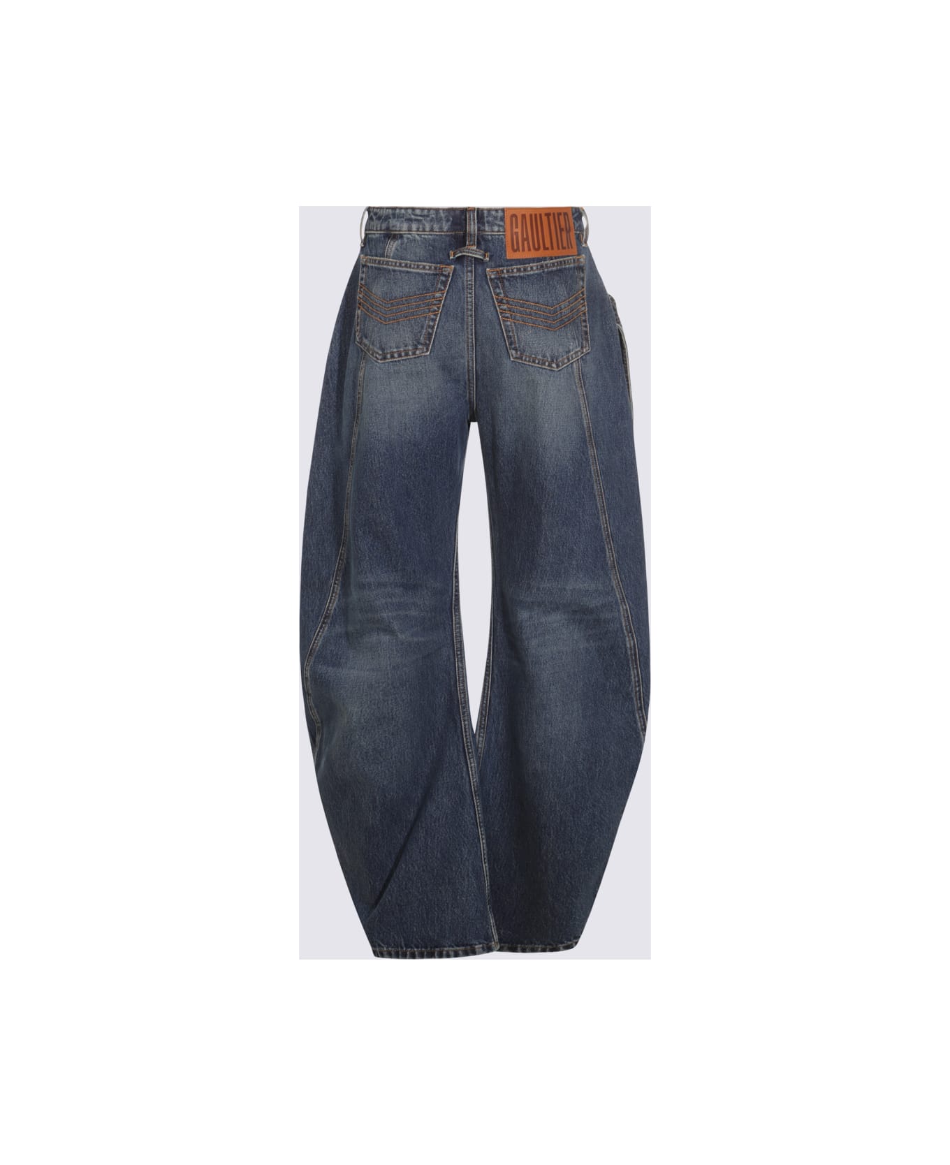 Jean Paul Gaultier Blue Cotton Denim Jeans - VINTAGE BLUE