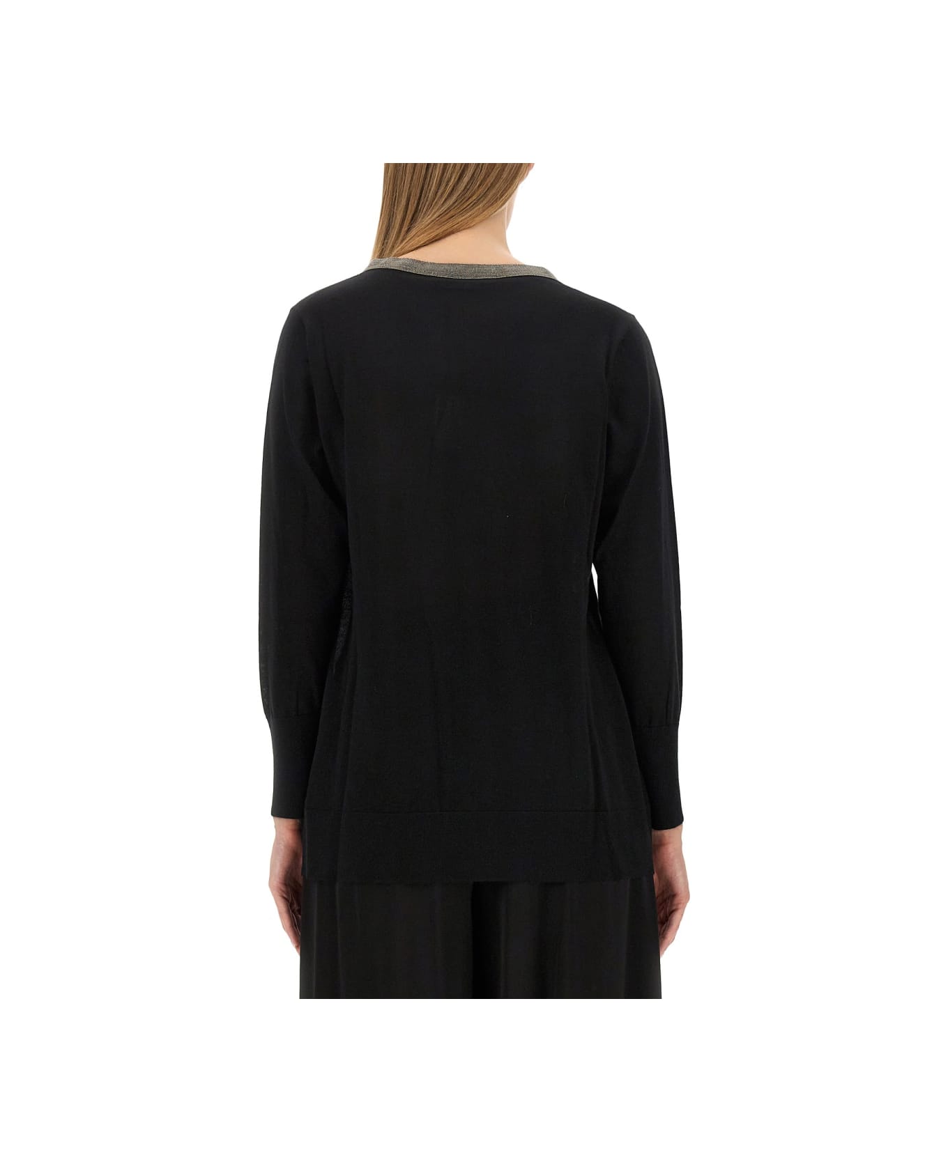 Fabiana Filippi Cashmere Sweater - BLACK ニットウェア