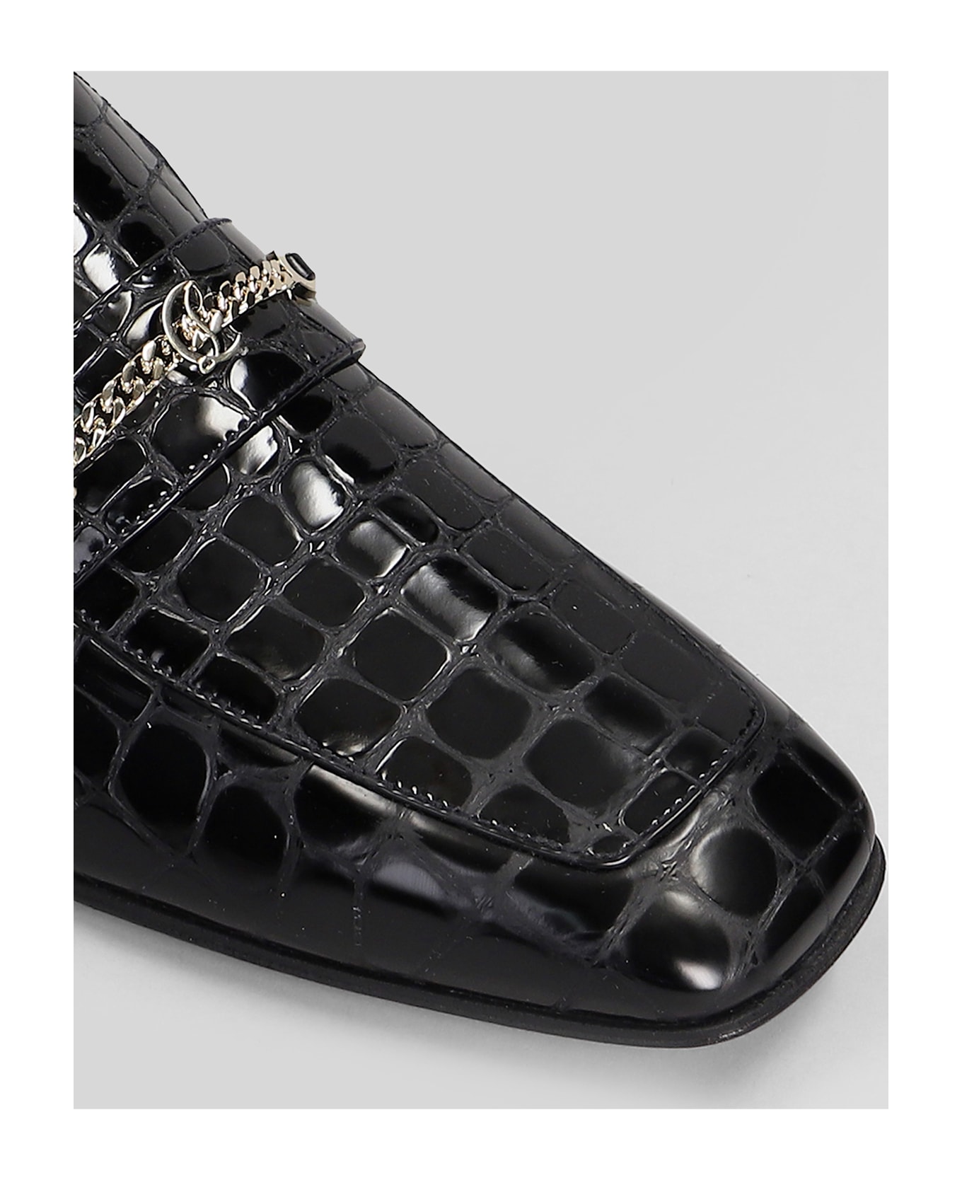 Christian Louboutin Mj Moc Loafers In Black Leather - black