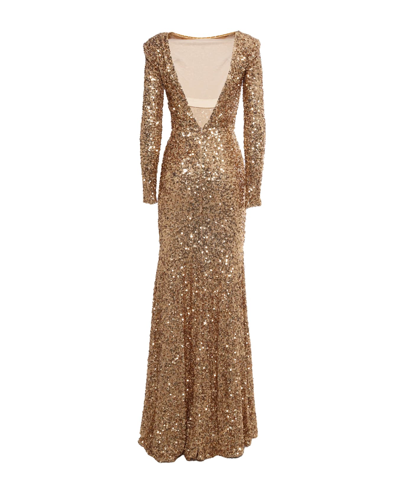Elisabetta Franchi Long Dress - GOLD