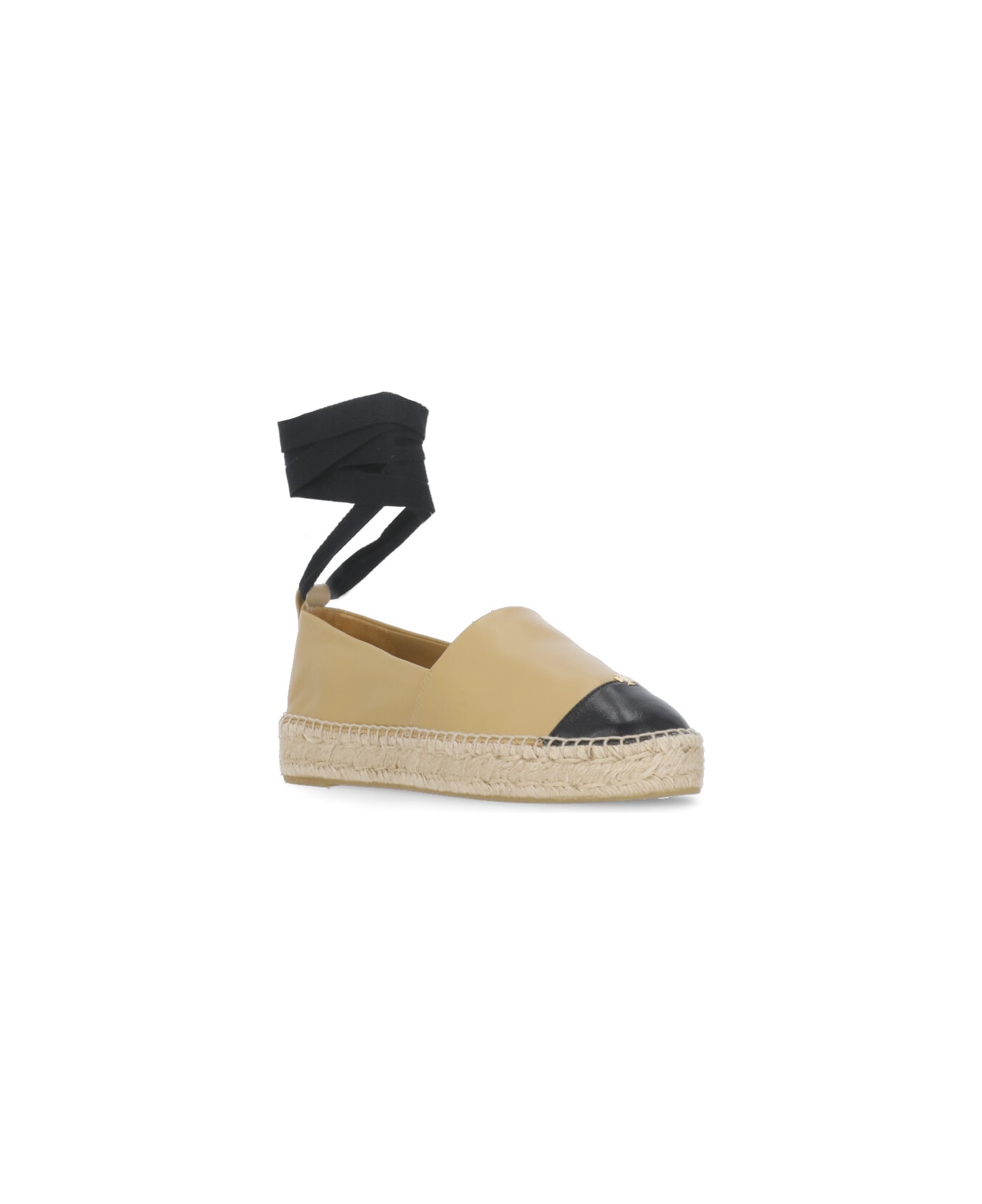 Tory Burch Espadrillas With Logo - Beige