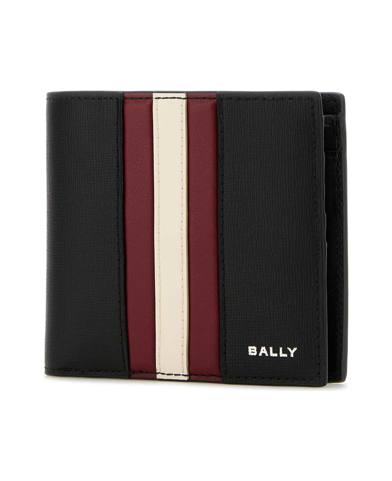 Bally Black Leather Wallet - BLACK