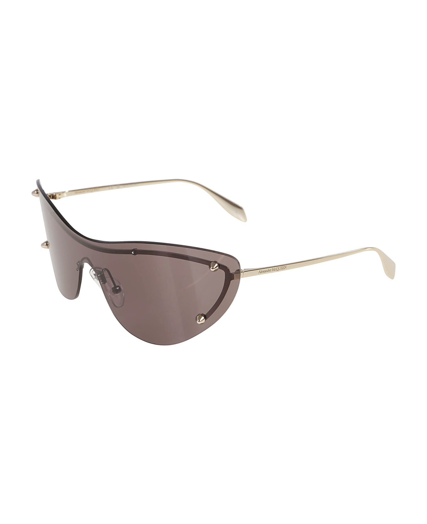 Alexander McQueen Eyewear Am0413s Sunglasses - Gold Gold Grey