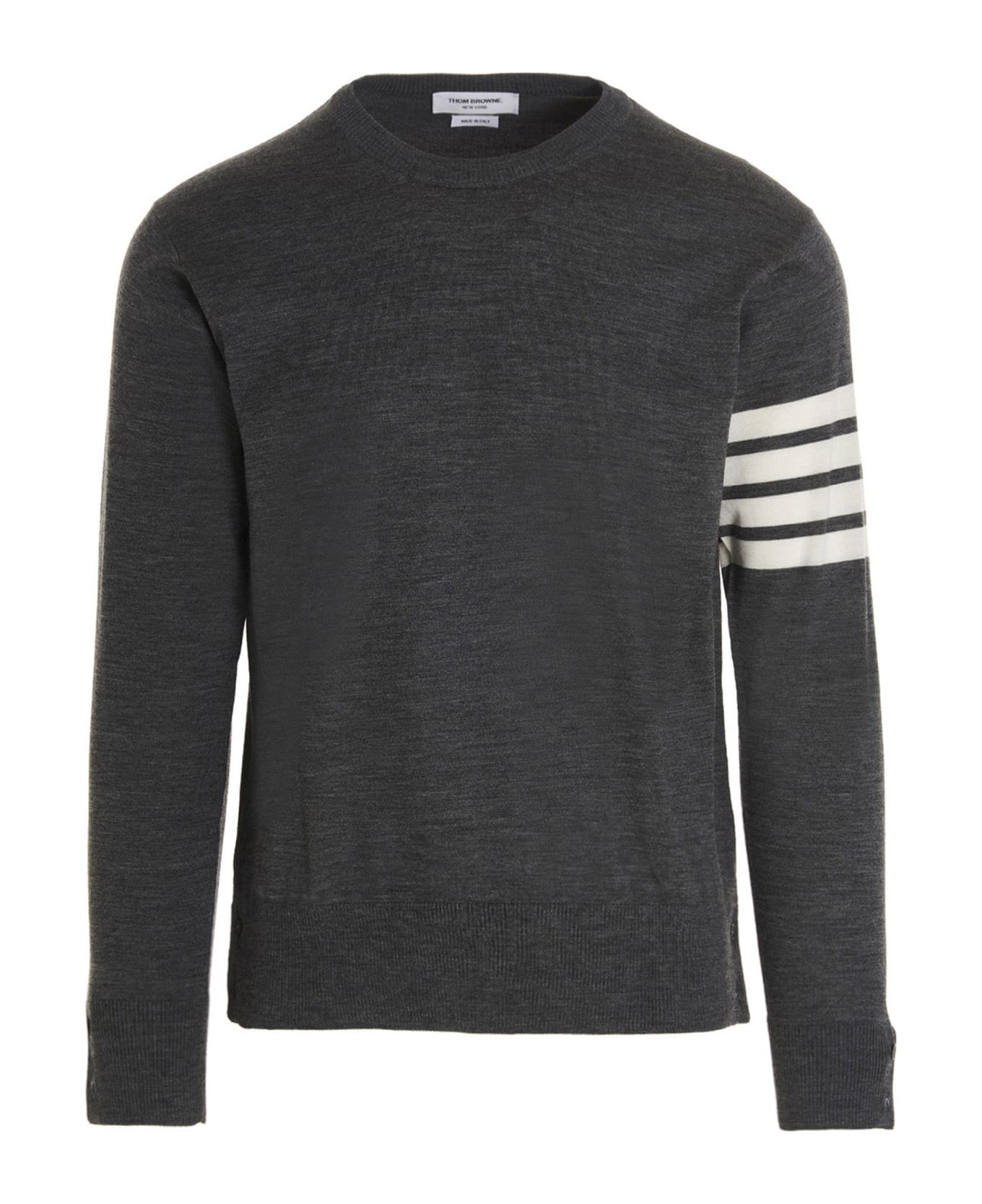 Thom Browne '4 Bar' Sweater - Med Grey ニットウェア