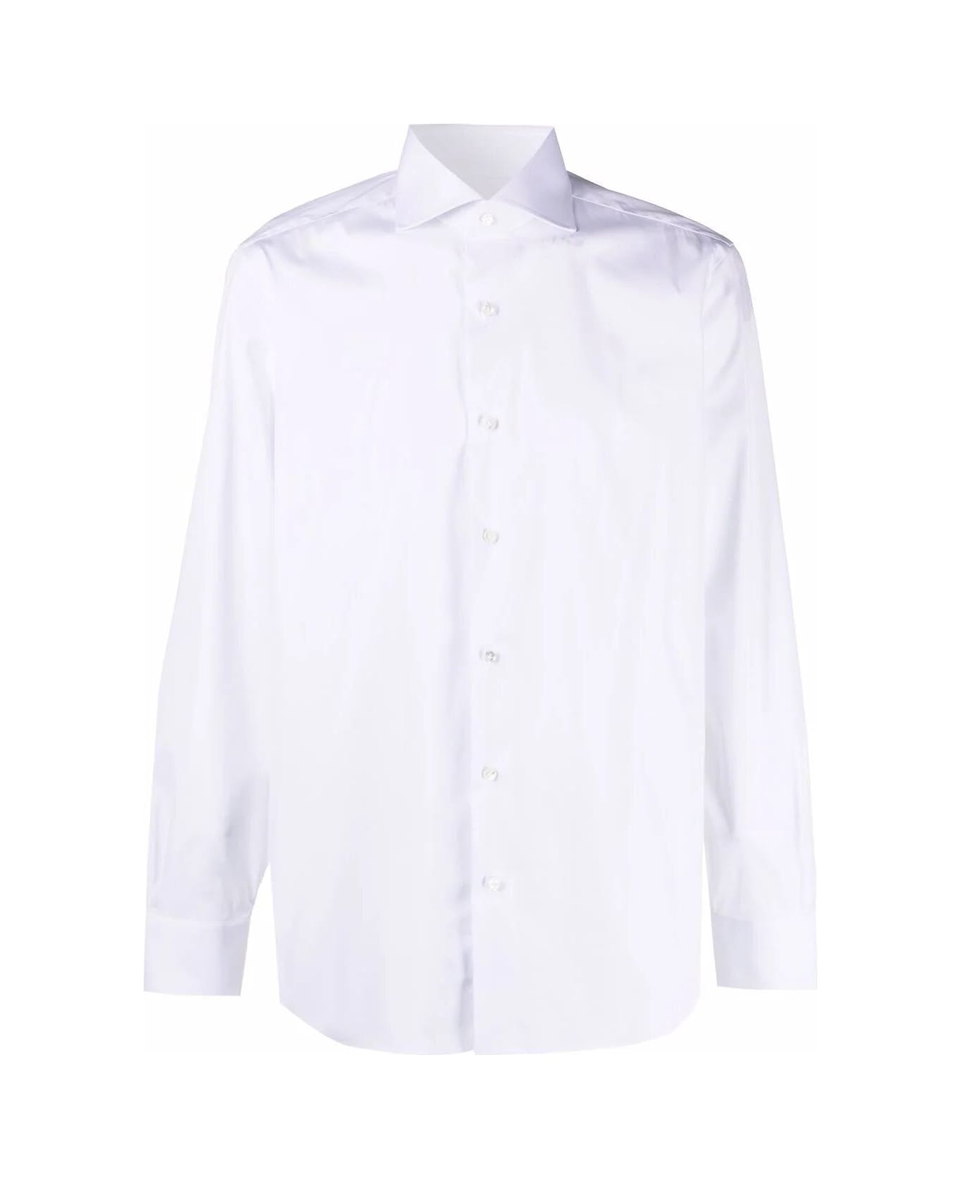 Barba Napoli Neck Shirt - White シャツ