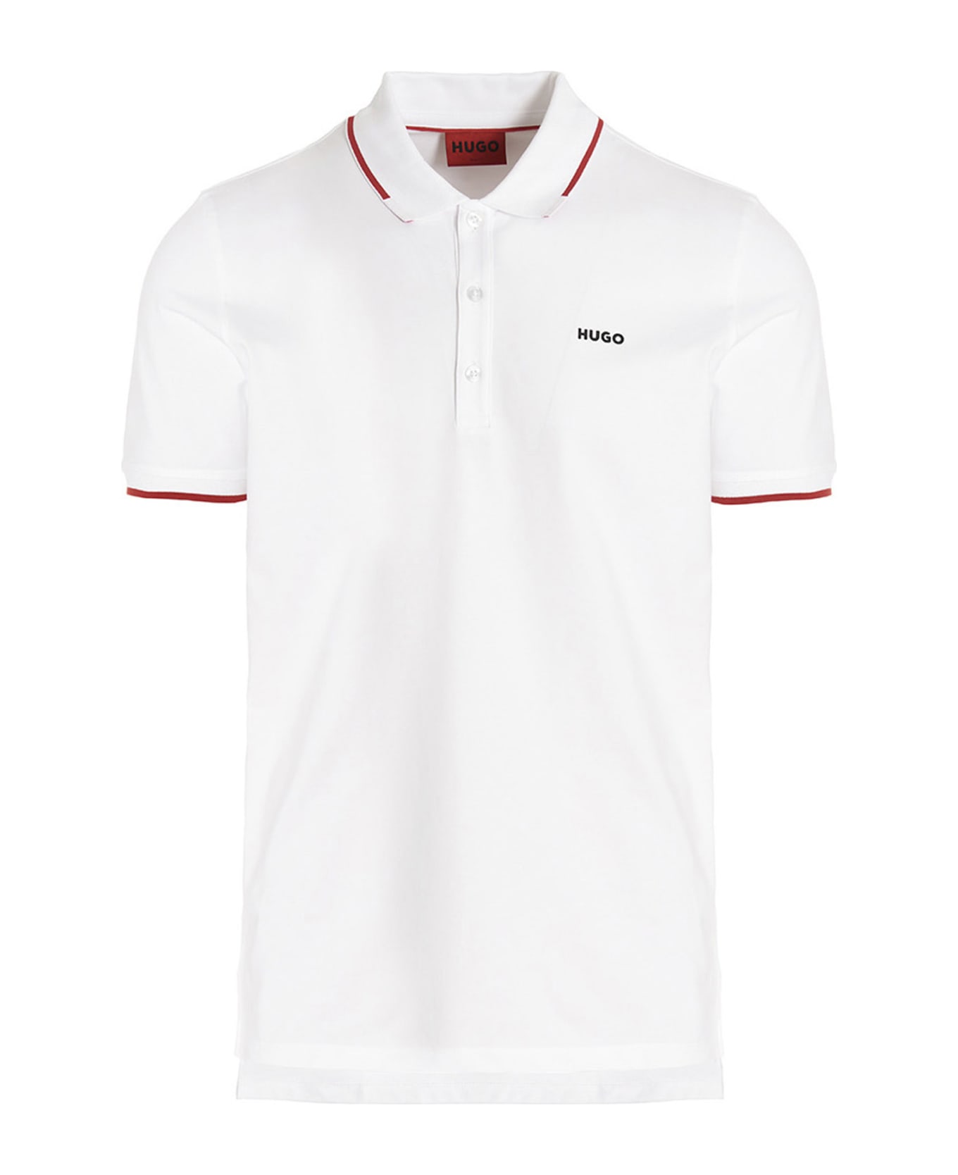 Hugo Boss 'dinoso222' Polo Shirt - White