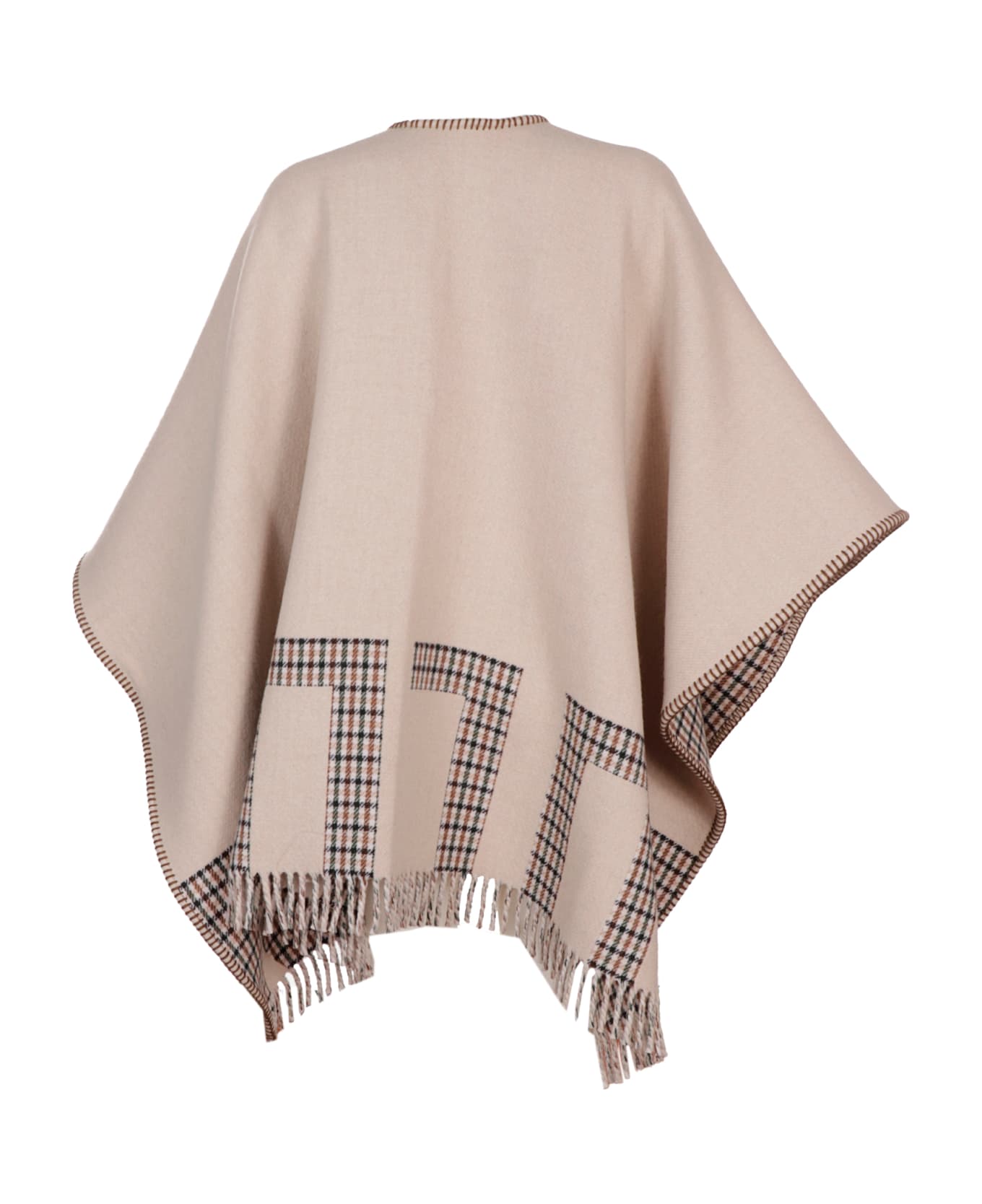 Golden Goose Journey Poncho Double Face Check - 80100