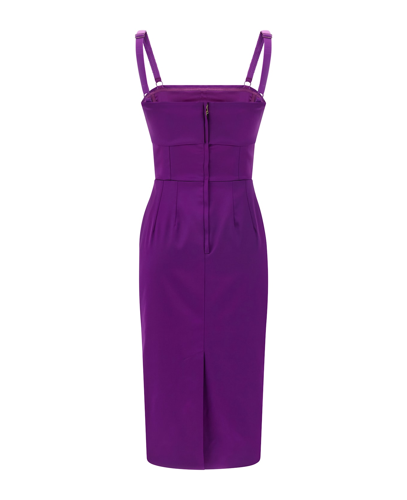 Dolce 
Gabbana Satin Dress - Purple