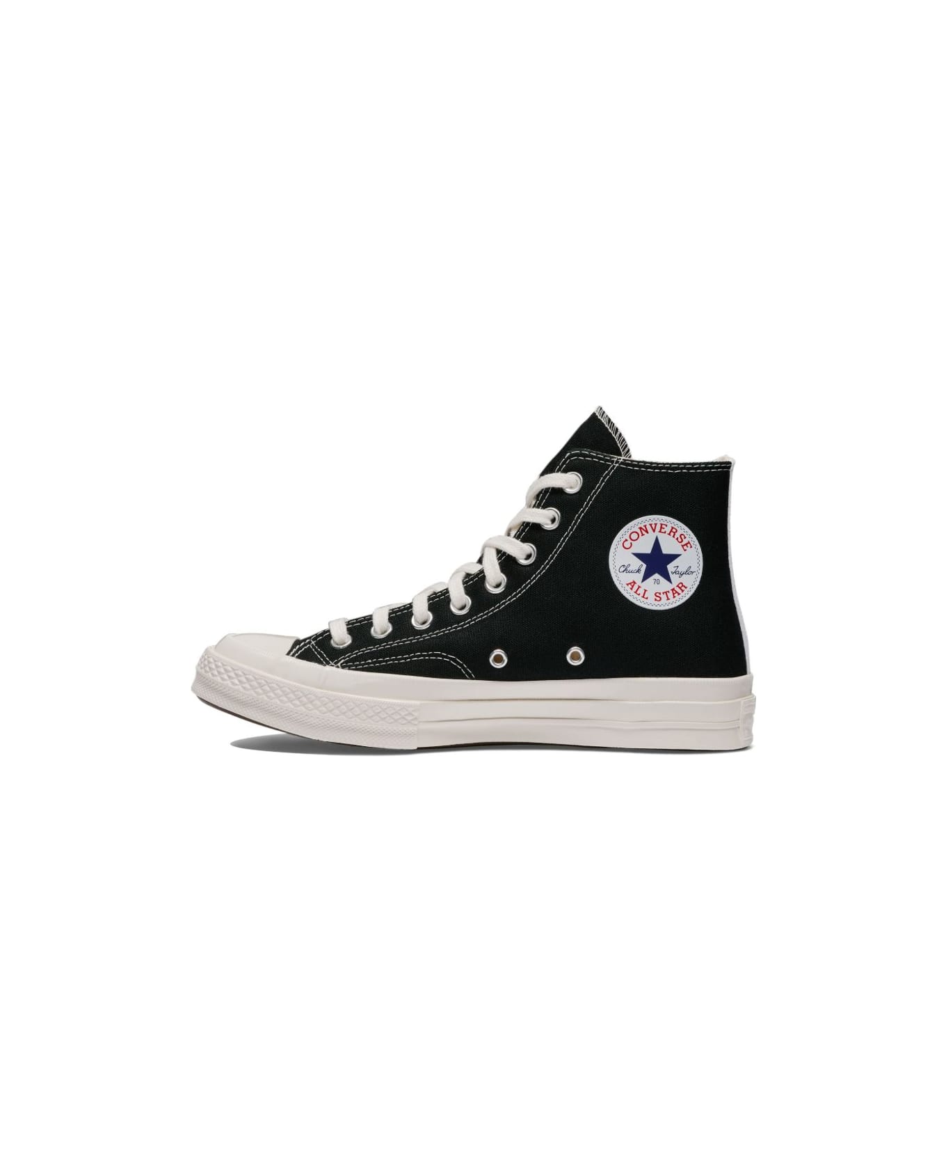 Comme des Garçons Chuck Taylor Red Heart Sneakers - Black