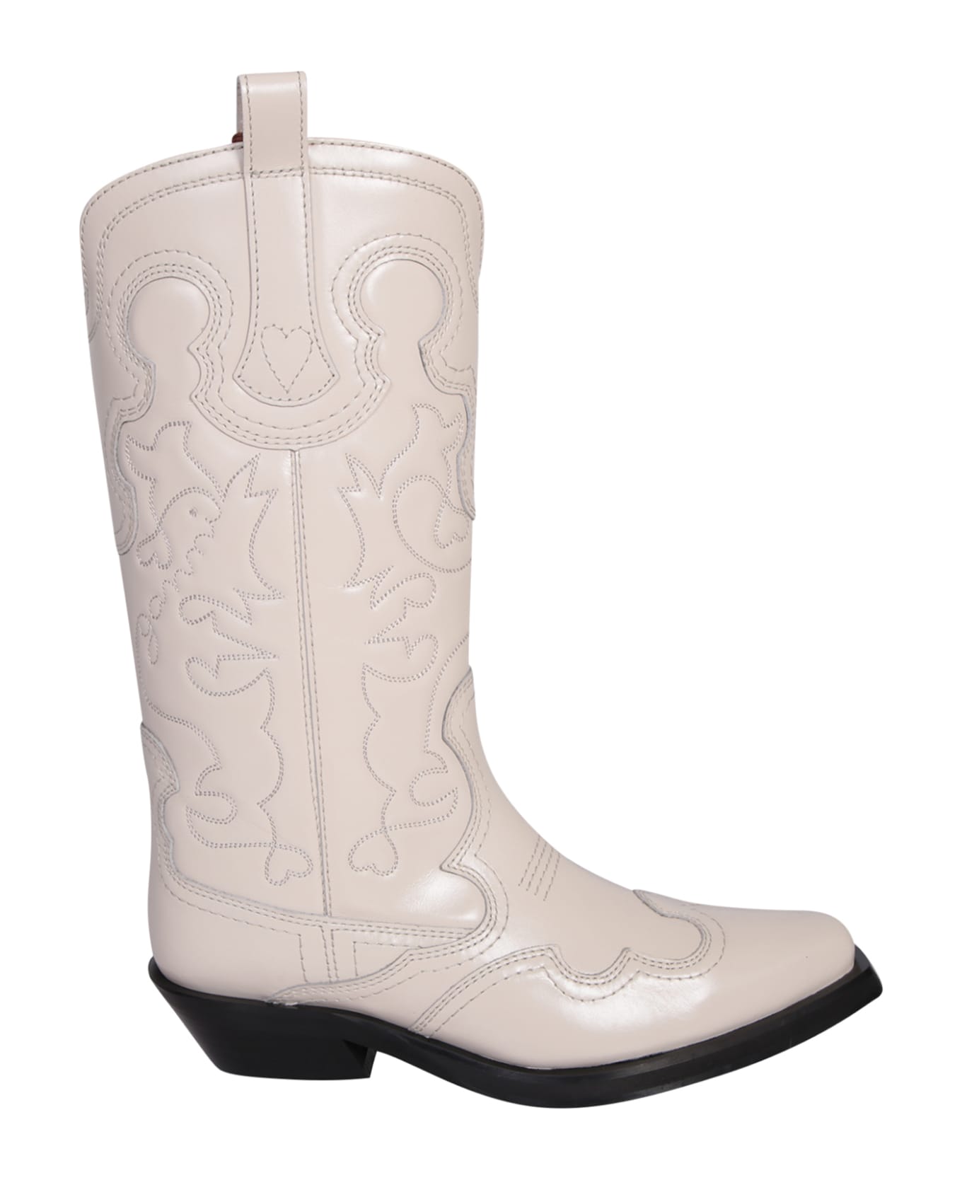 Ganni Western Boots - White ブーツ