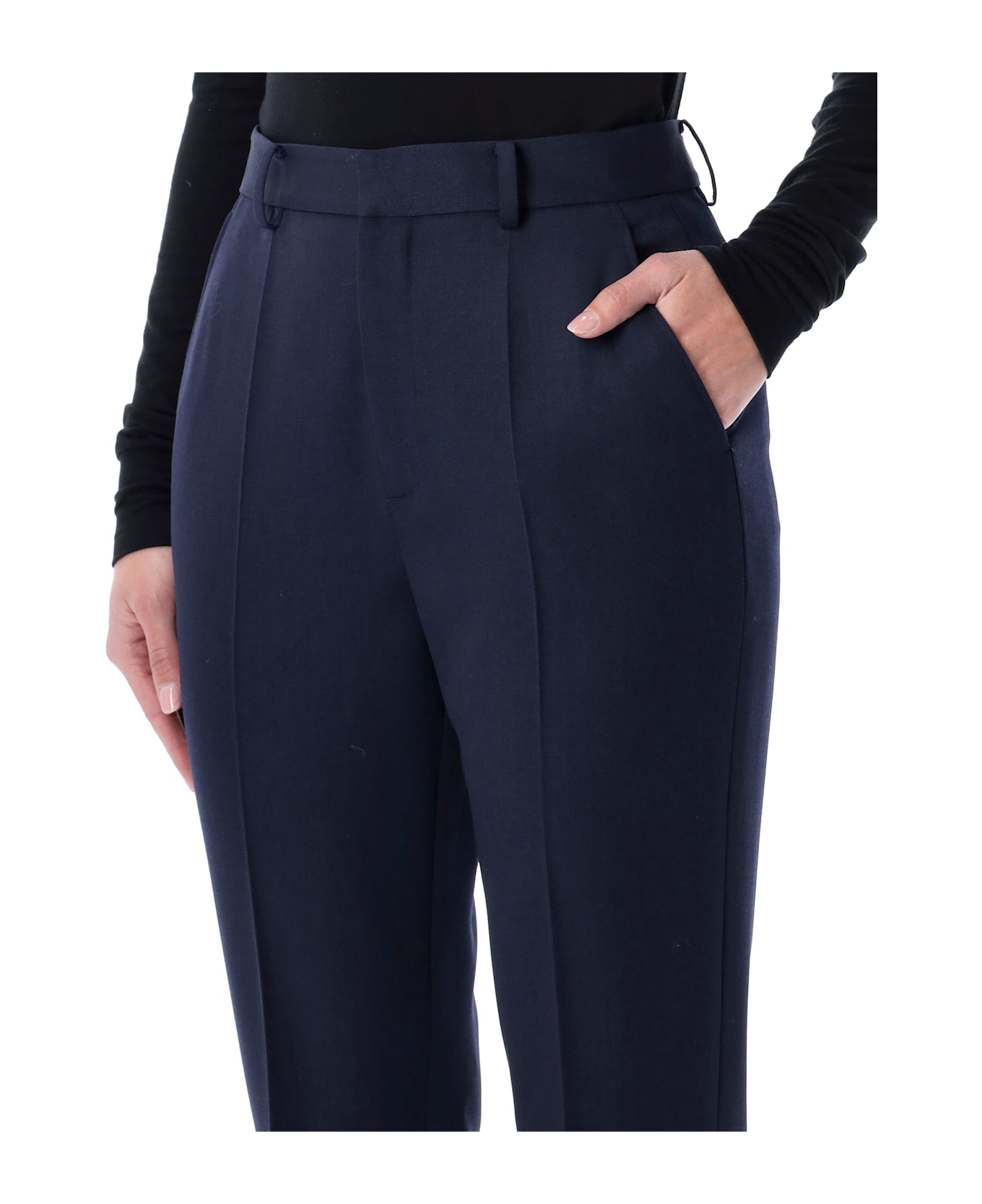 Ralph Lauren Wrigley Grain De Poudre Trousers - ICON NAVY