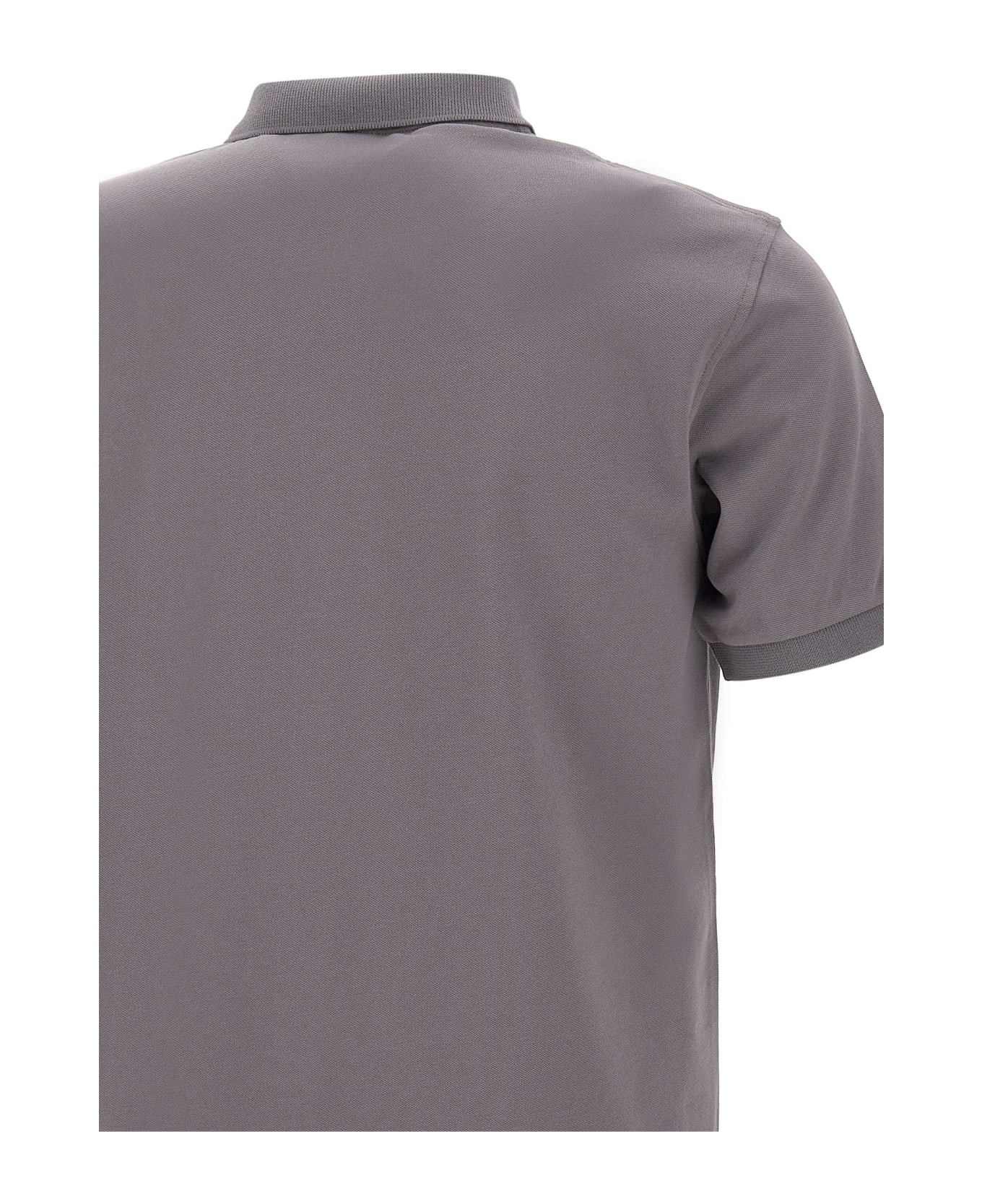 Sun 68 "solid" Cotton Piquet Polo Shirt - GREY