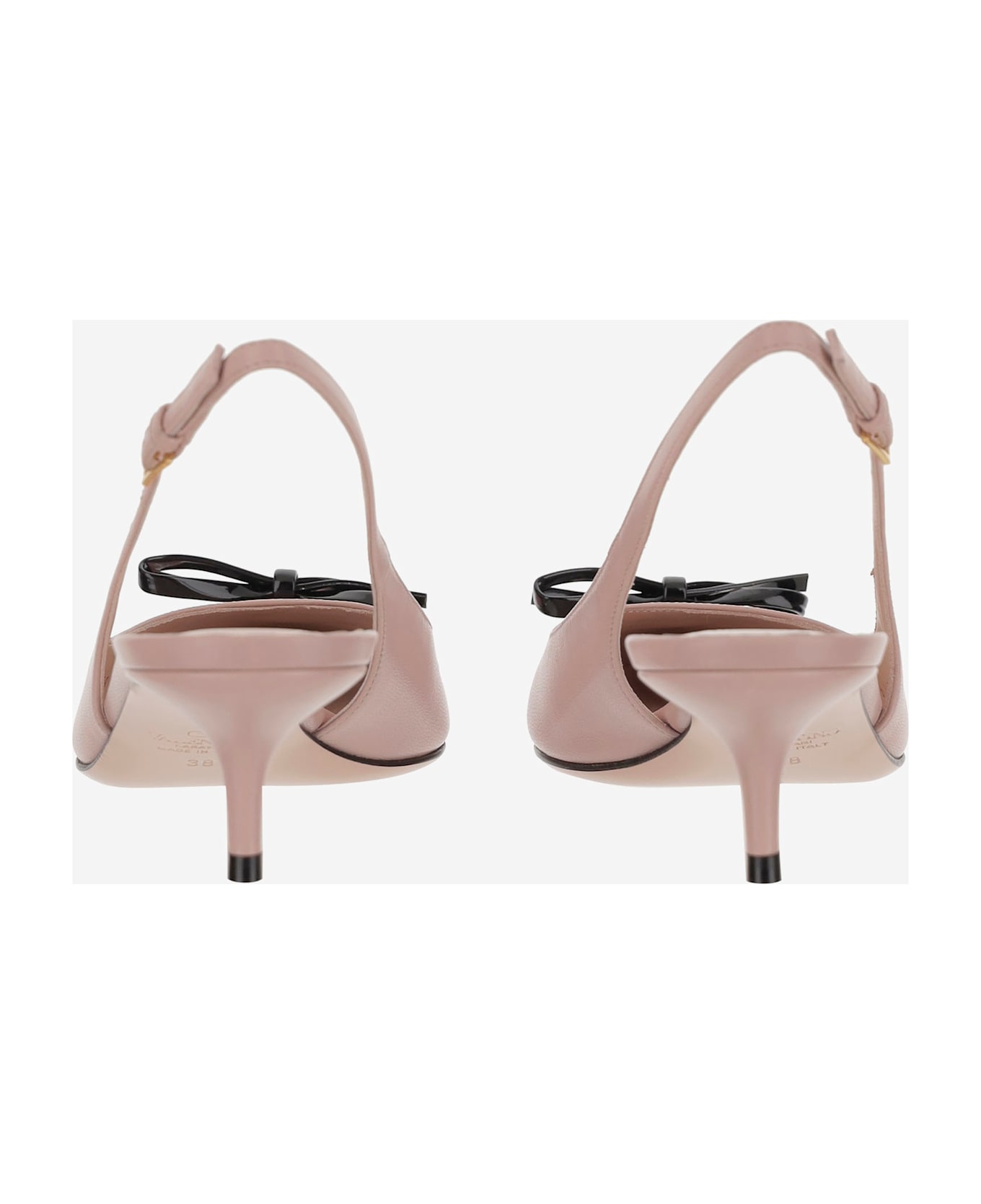 Valentino Garavani Leather Pumps With Bow - Pink