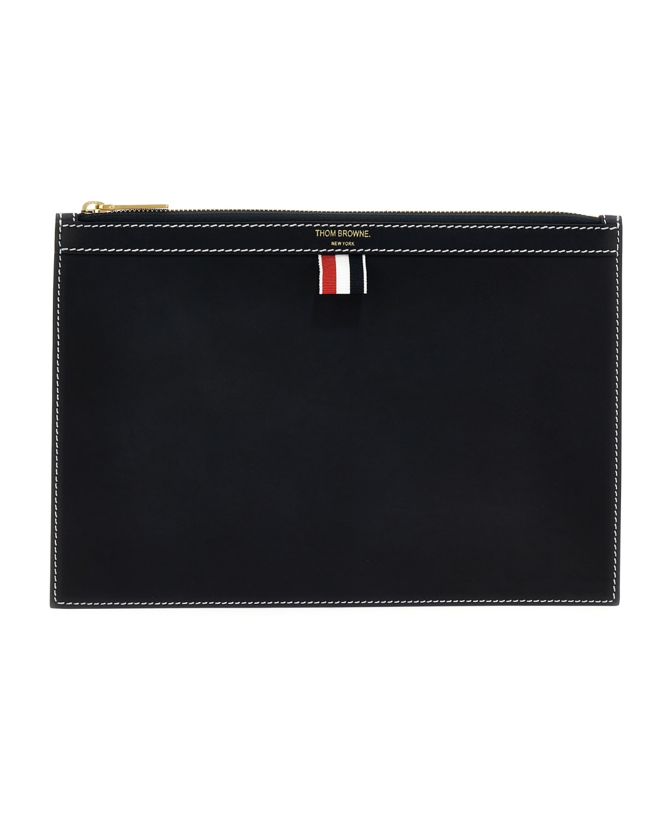 Thom Browne Small Document Pouch - Blue