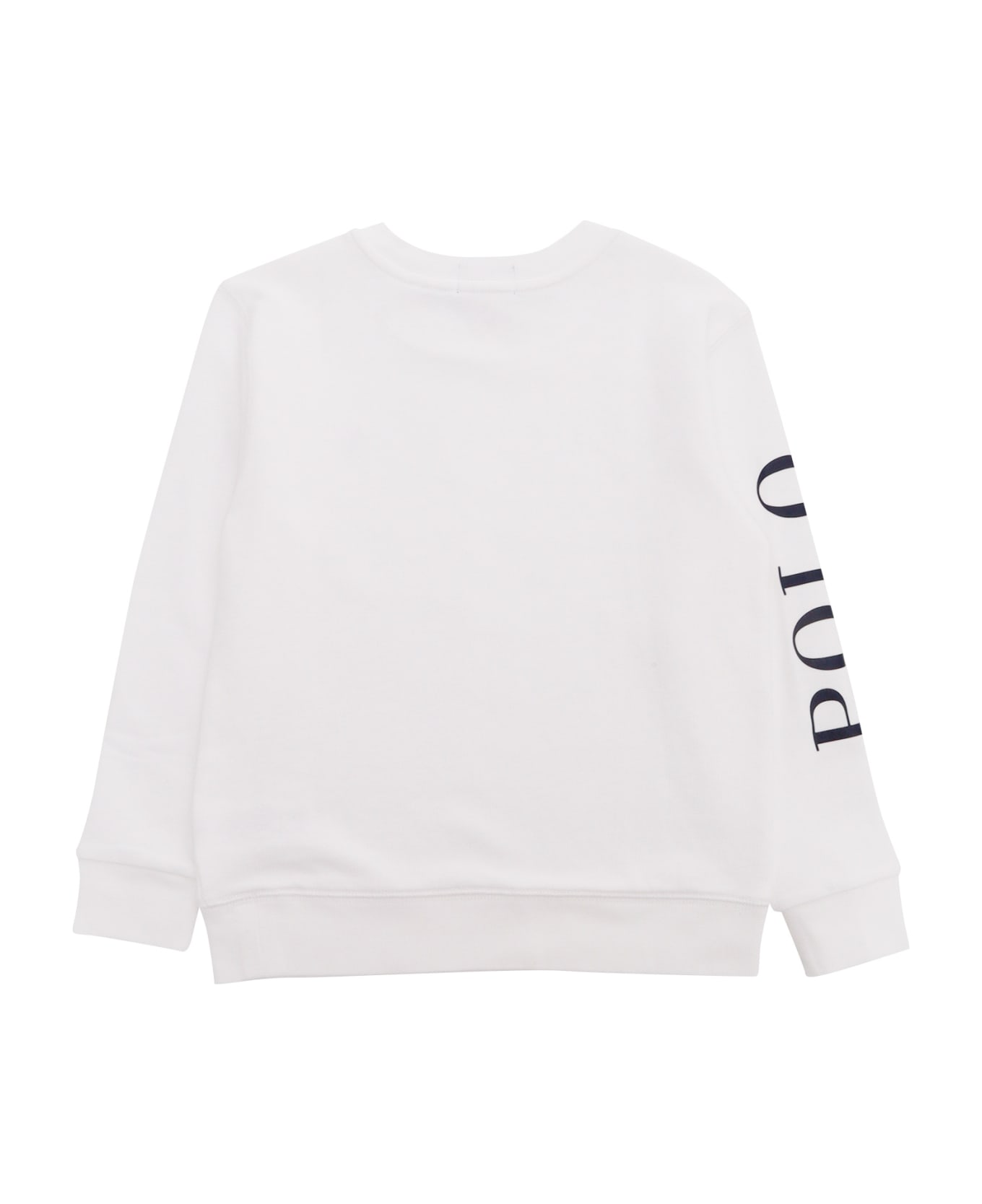 Polo Ralph Lauren White Sweatshirt - WHITE ニットウェア＆スウェットシャツ