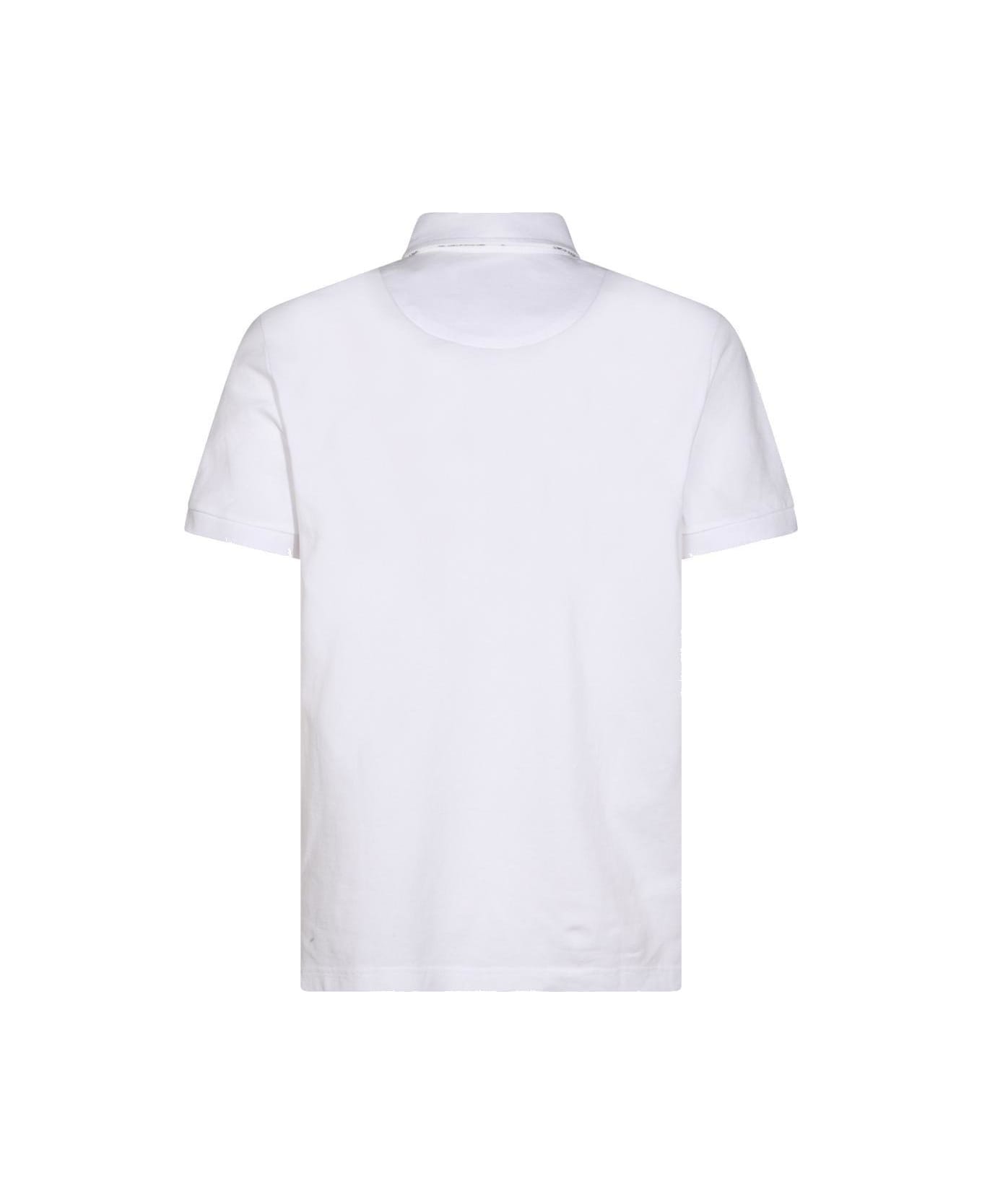 Etro White Cotton Polo Shirt - Optic white