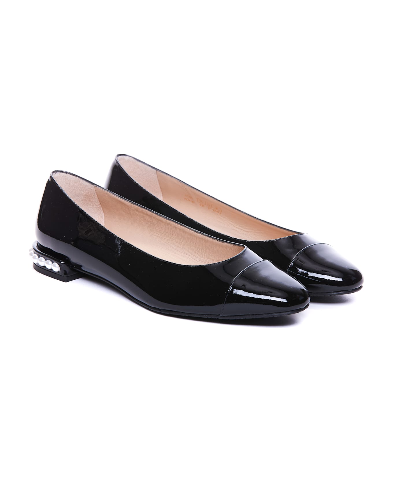 Stuart Weitzman Pearl Flats - Black