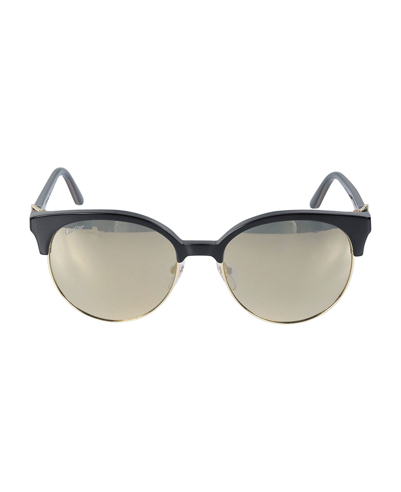 Cartier Eyewear Clubmaster Style Sunglasses - Black
