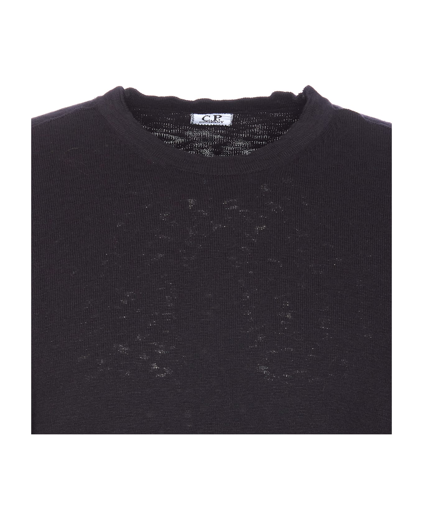 C.P. Company Logo Sweater - Black