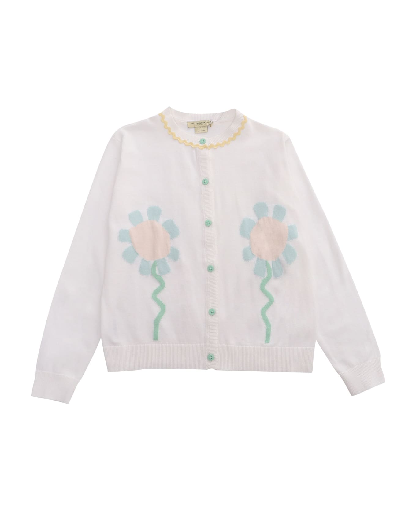 Stella McCartney Kids Knitted Cardigan - WHITE ニットウェア＆スウェットシャツ