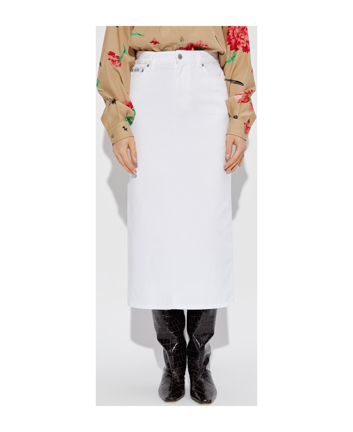 Moschino Denim Skirt - White