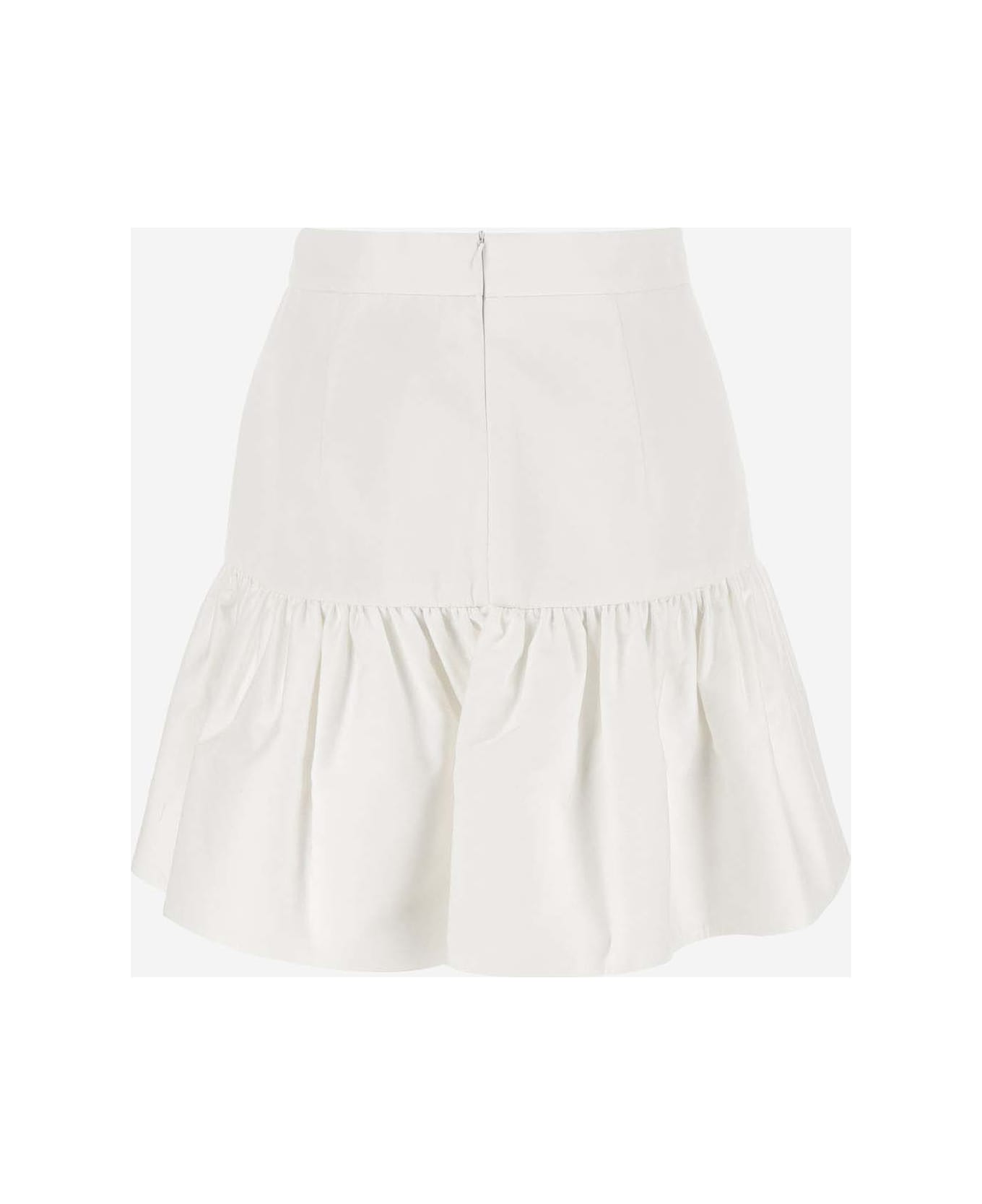 Patou Cotton Skirt - White スカート