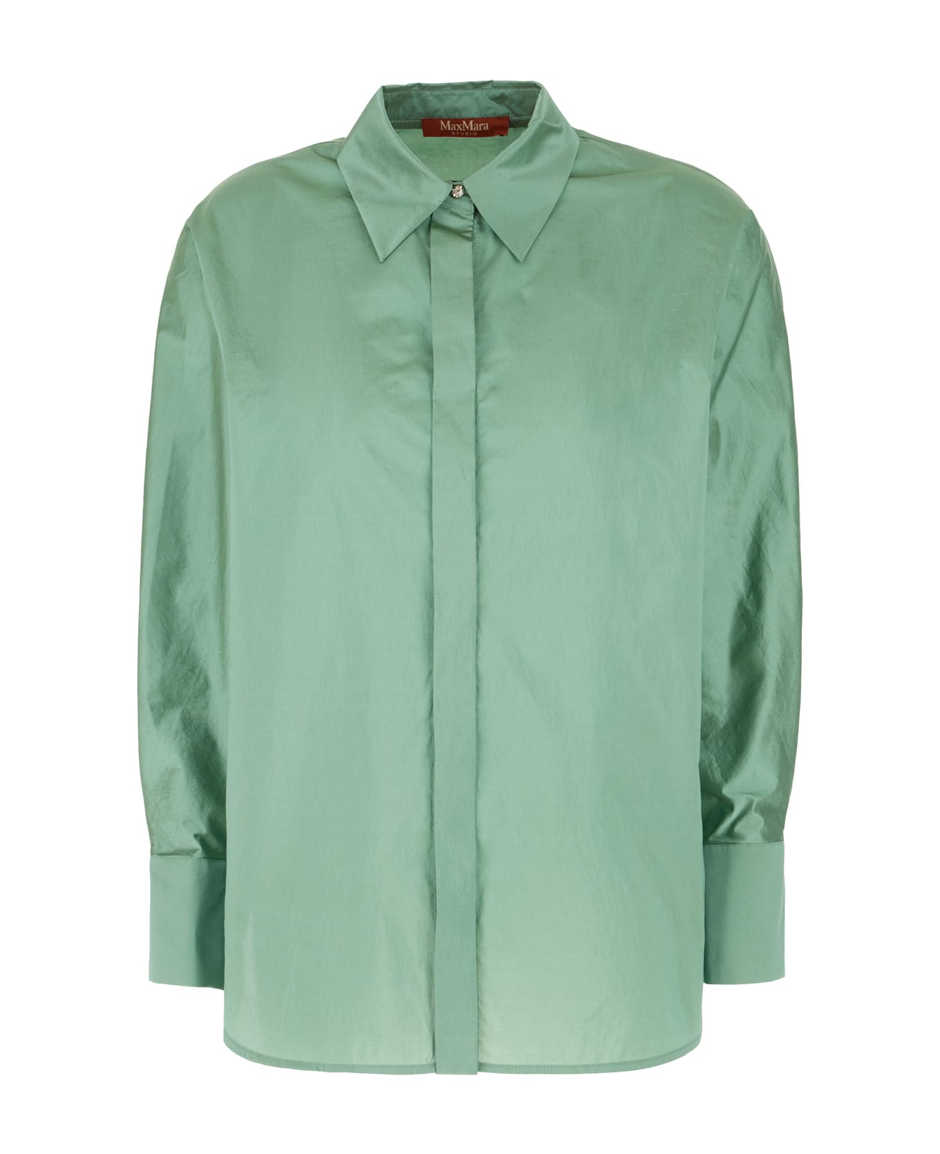 Max Mara Mint Green Polyester Blend Shirt - 005