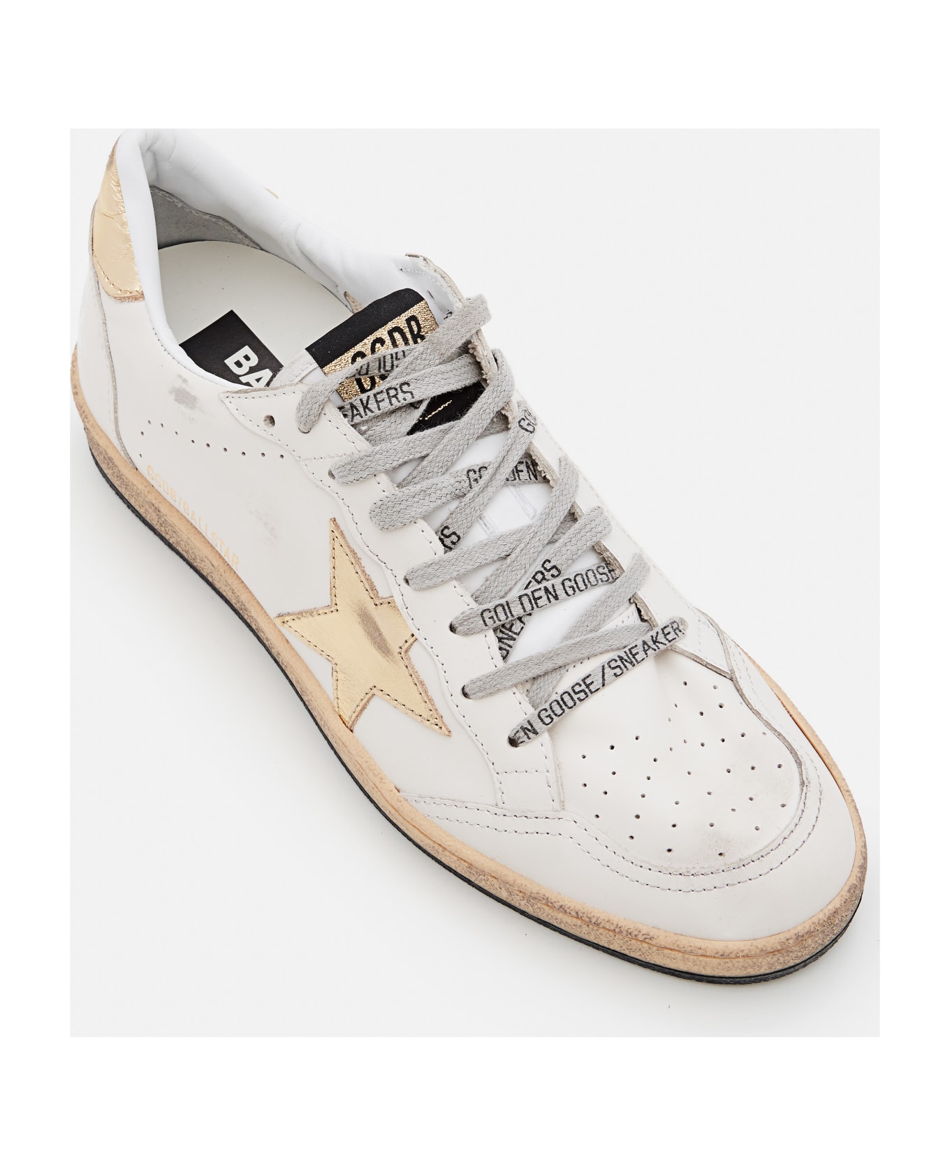 Golden Goose Ballstar Leather Sneakers - White