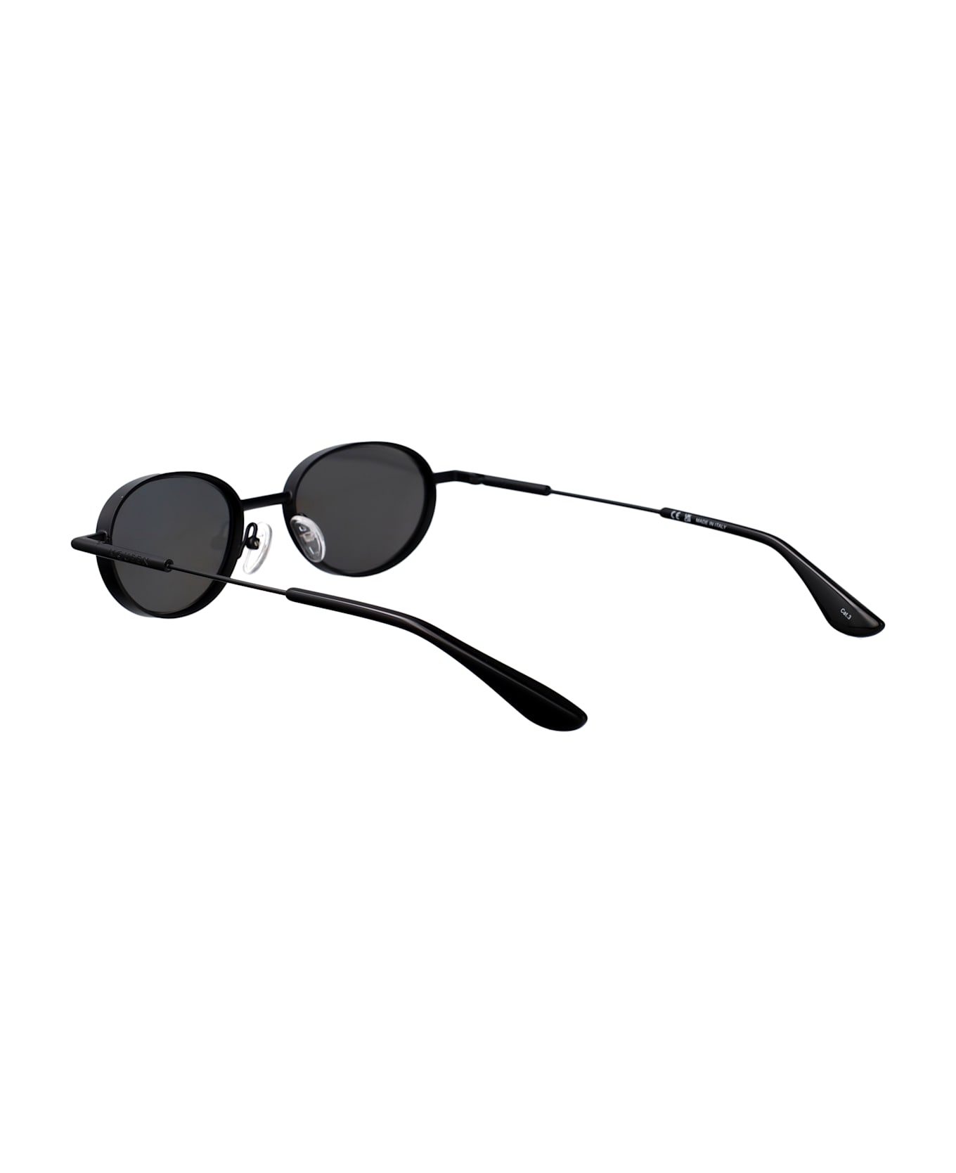 Alexander McQueen Eyewear Am0523s Sunglasses - BLACK-BLACK-SILVER