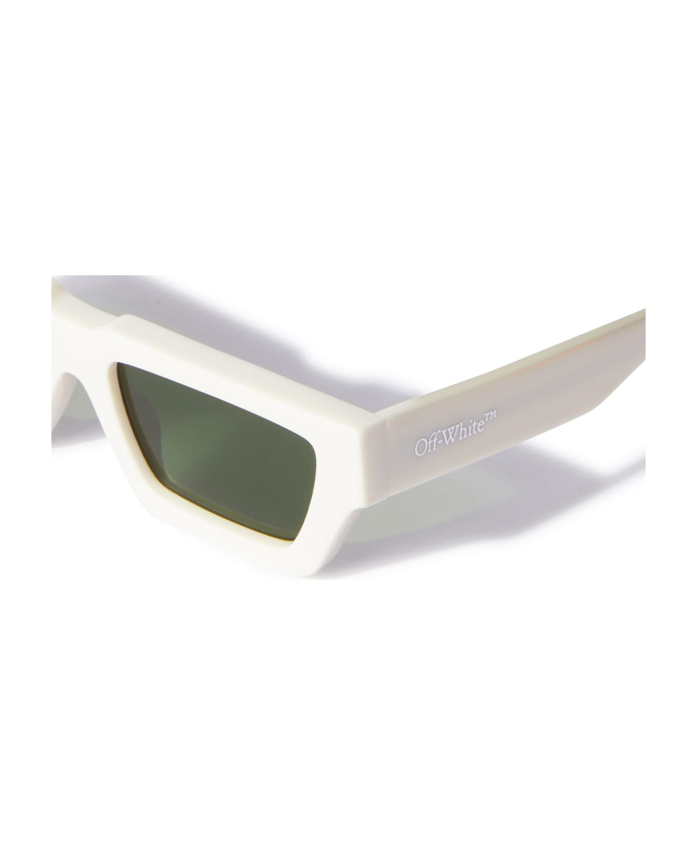 Off-White Manchester - White / Green Sunglasses - White サングラス