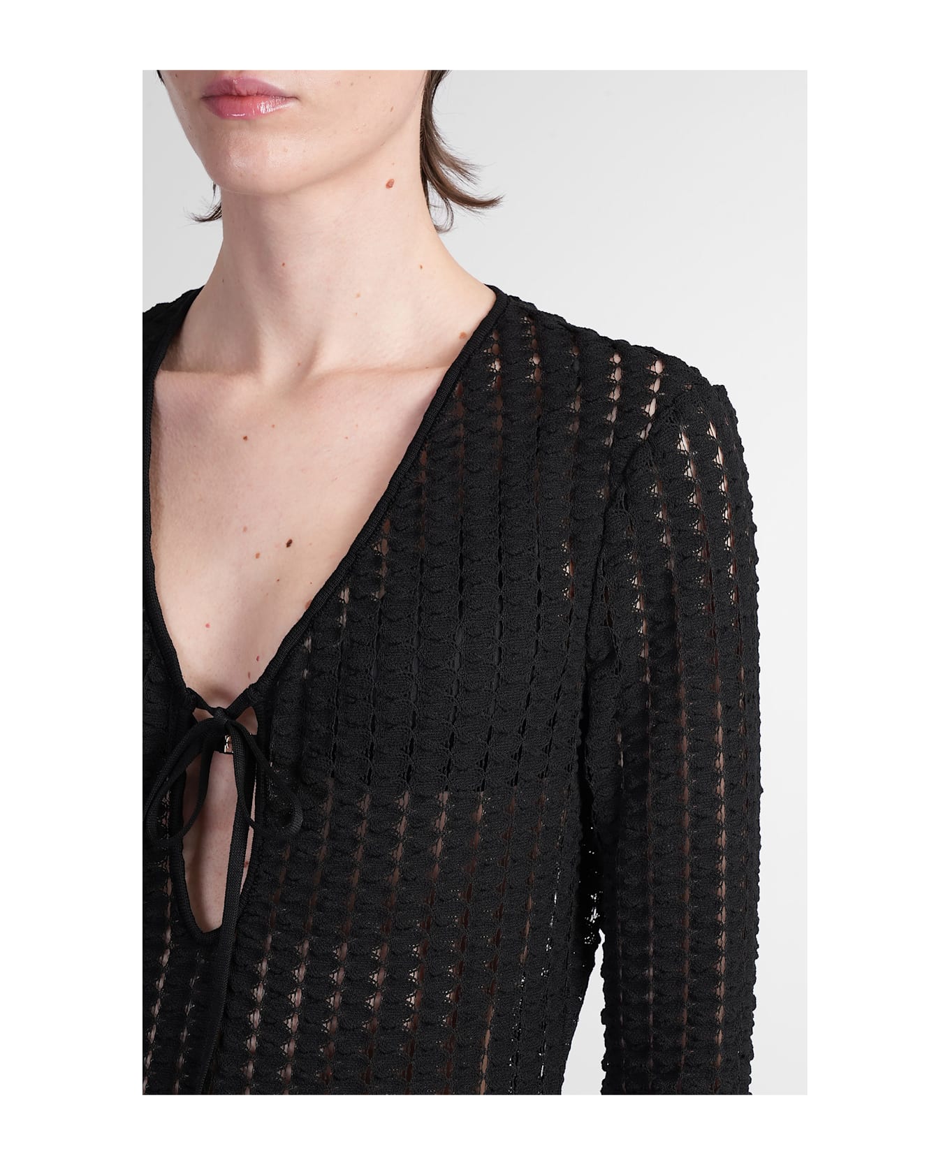 Simkhai Elton Dress Woman In Black Polyester - Nero