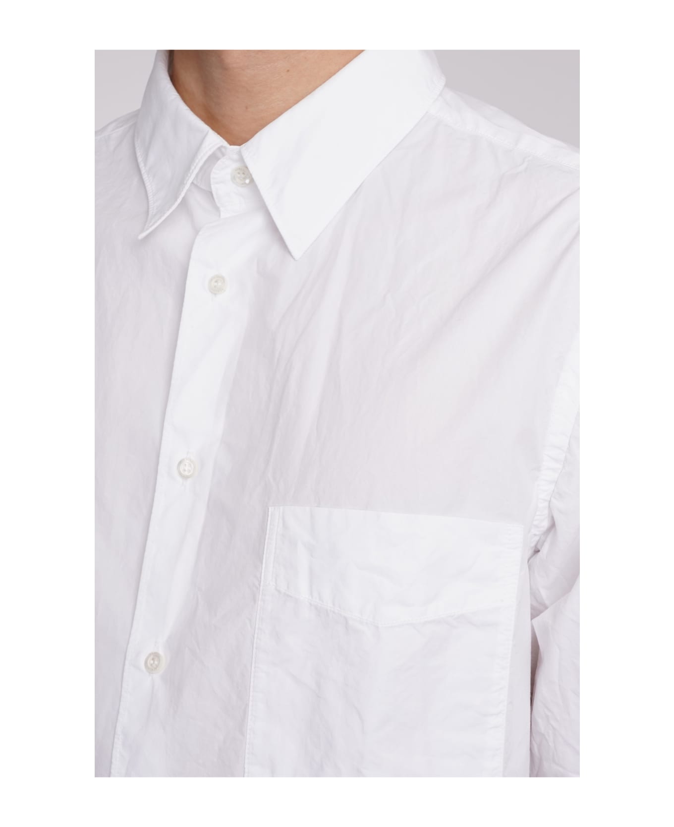 Aspesi Camicia Comme Mc Shirt In White Cotton - white シャツ