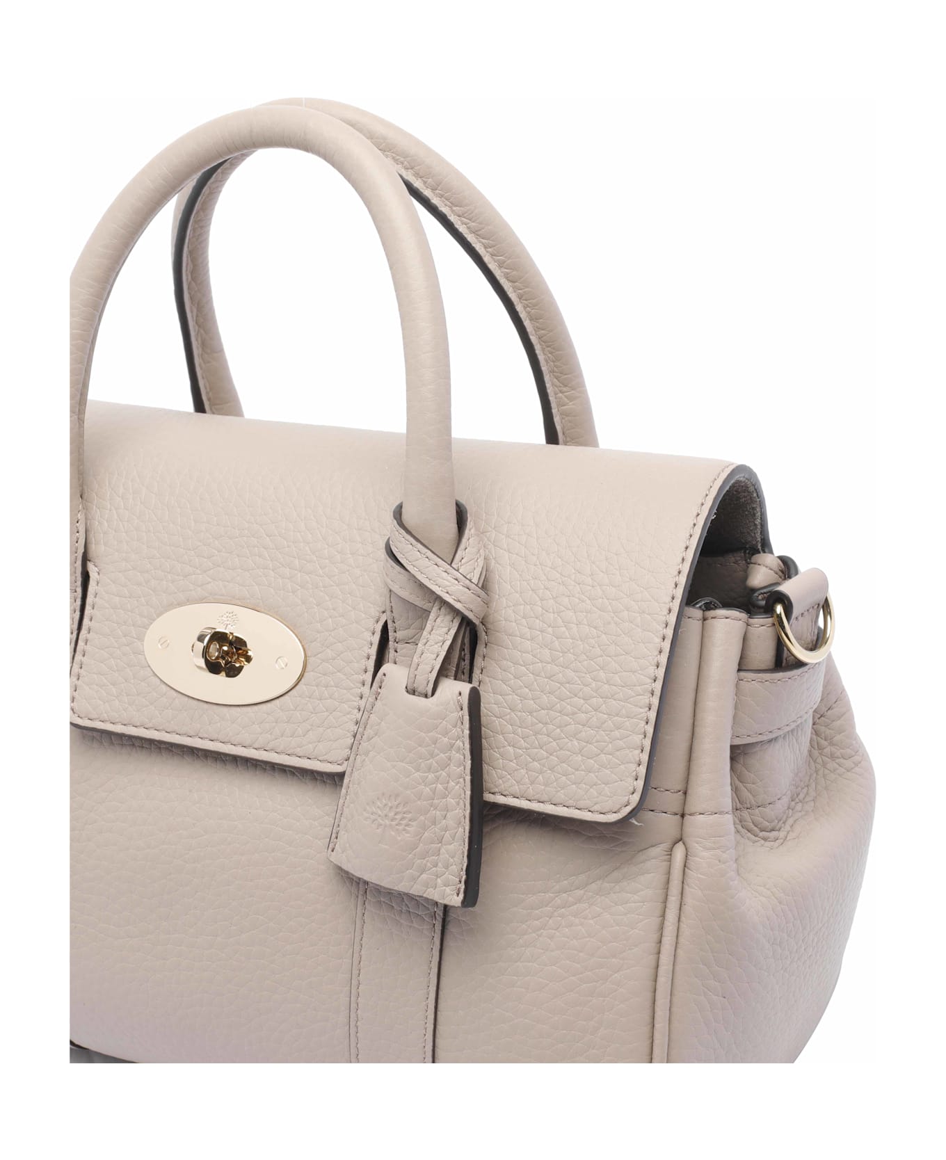 Mulberry Small Bayswater Satchel Bag - Beige