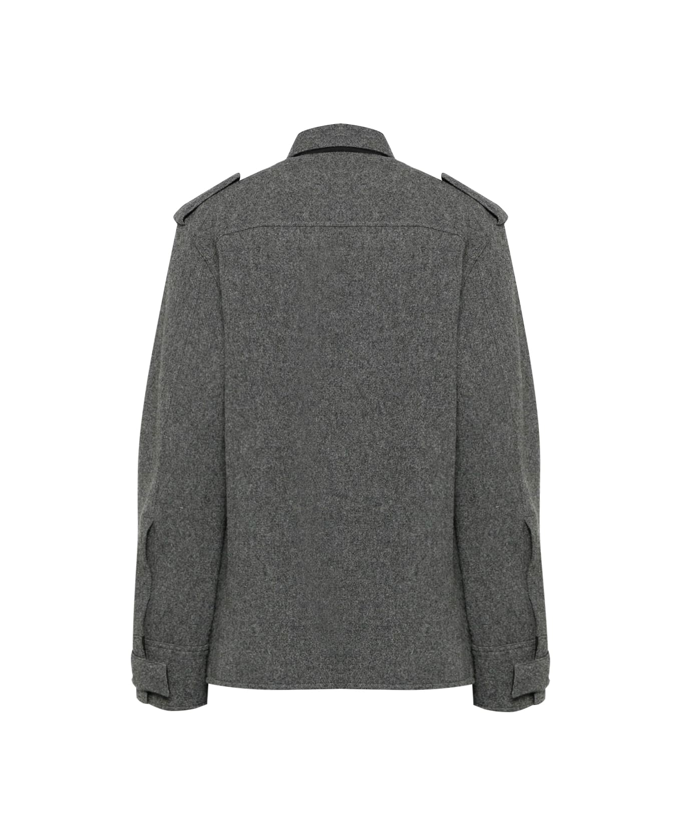 Jil Sander Structured Wool Shirt - Grey