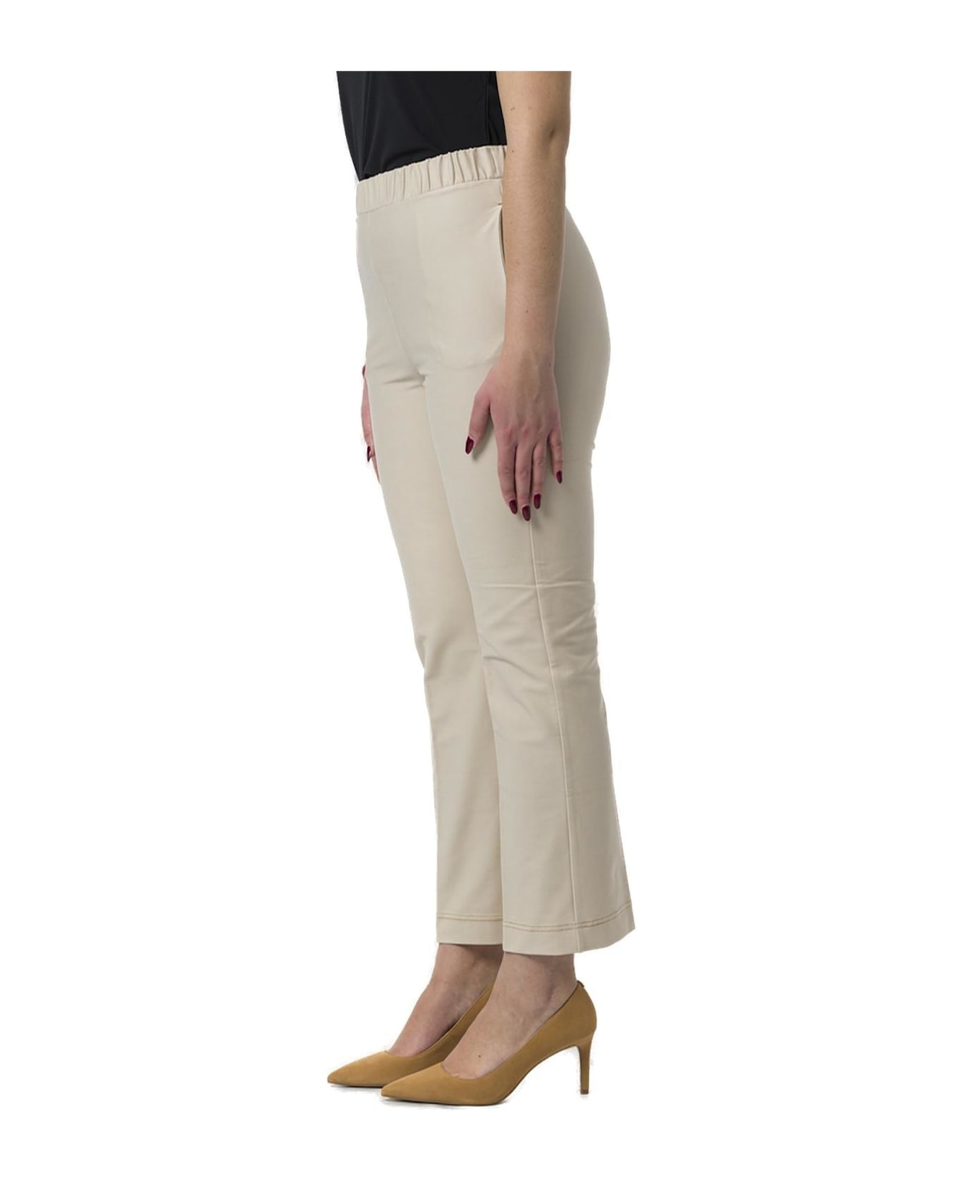 Max Mara High Waist Straight Leg Trousers - Neutro