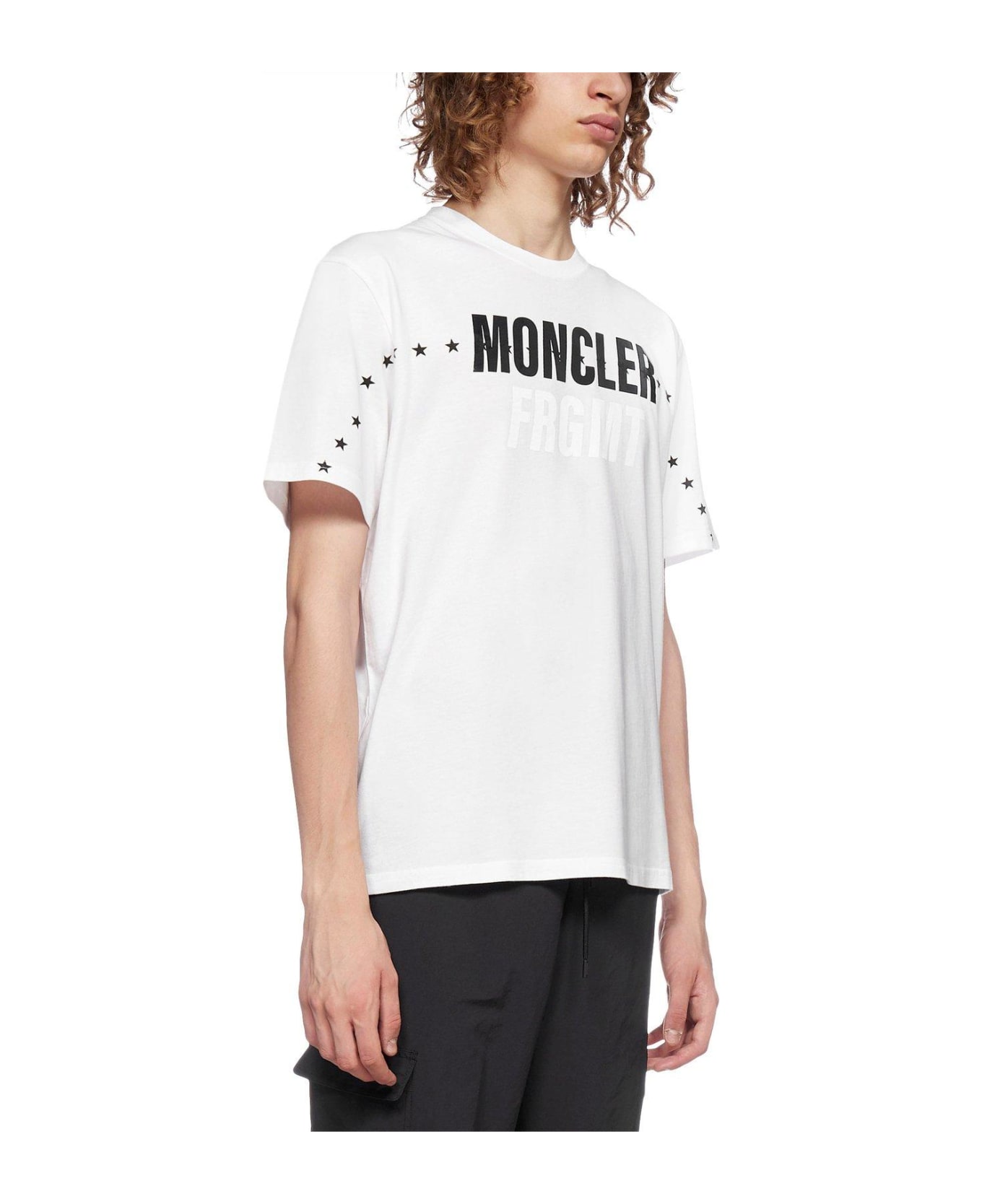 Moncler Genius Moncler X Fragment Hiroshi Fujiwara Logo Printed T-shirt - WHITE シャツ